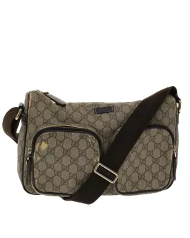 GG Canvas Shoulder Bag with PVC Leather Trim