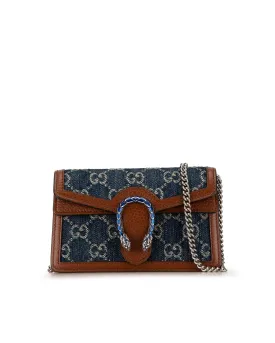 Mini Denim Crossbody Bag with Chain Strap