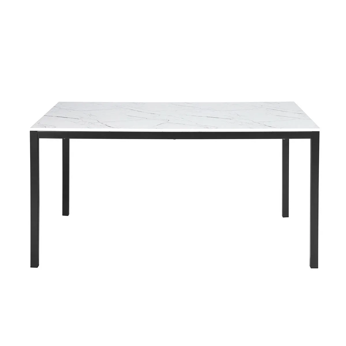 55''/59'' Dining Table with Metal Legs - Homy Casa