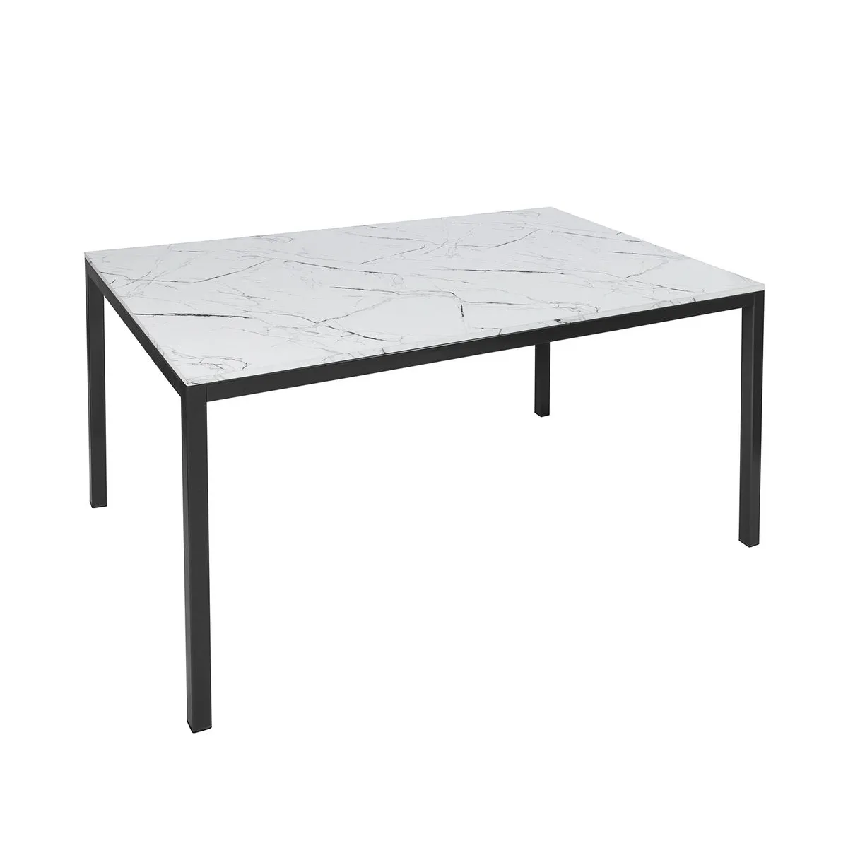 55''/59'' Dining Table with Metal Legs - Homy Casa