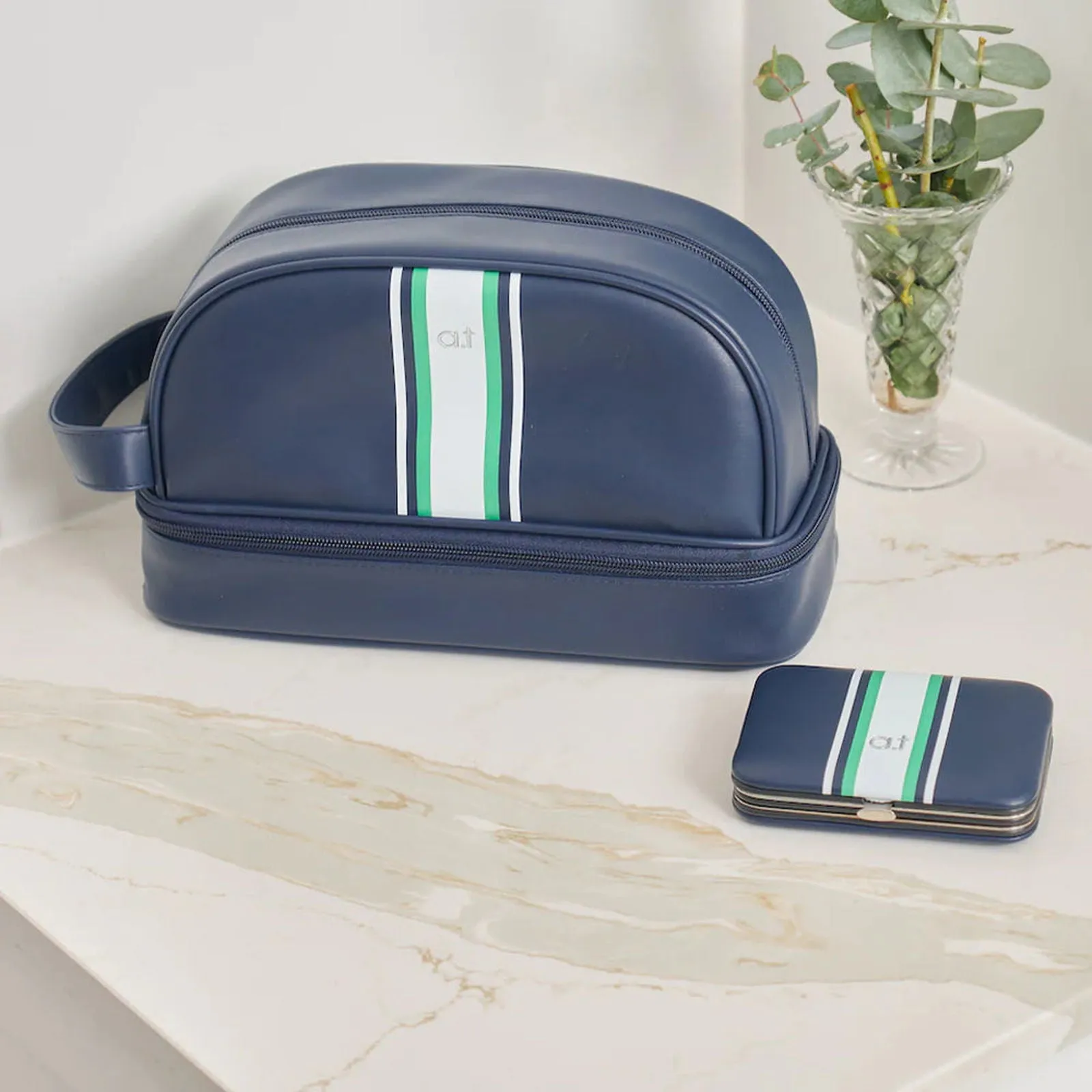 Annabel trends Stripe Toiletries Bag