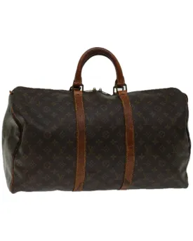 Authentic Monogram Canvas Keepall Boston Bag