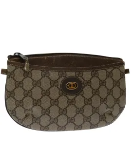 Beige GG Supreme Shoulder Bag with Shoulder Strap - Italian Made