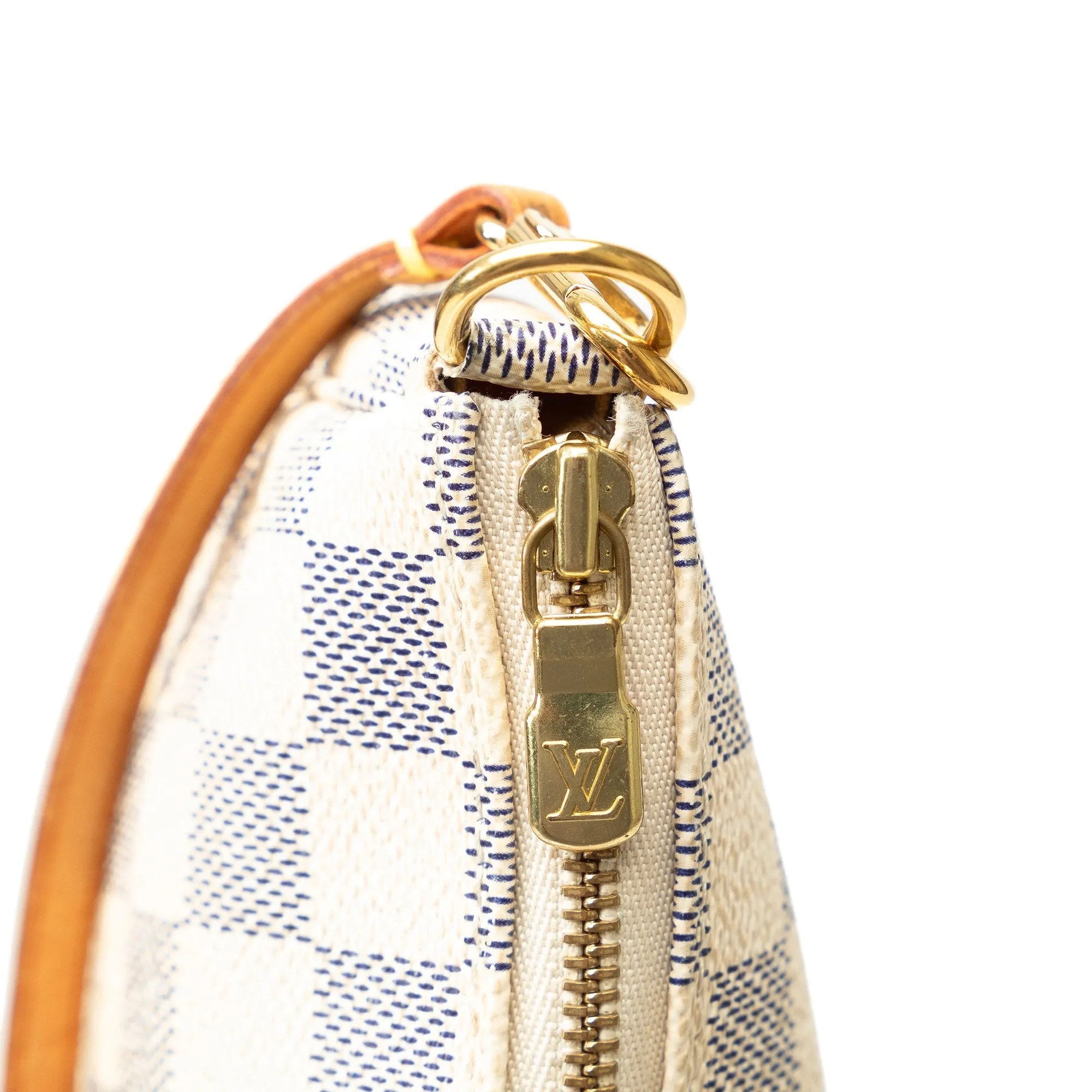 Beige Louis Vuitton Damier Azur Pochette Accessoires