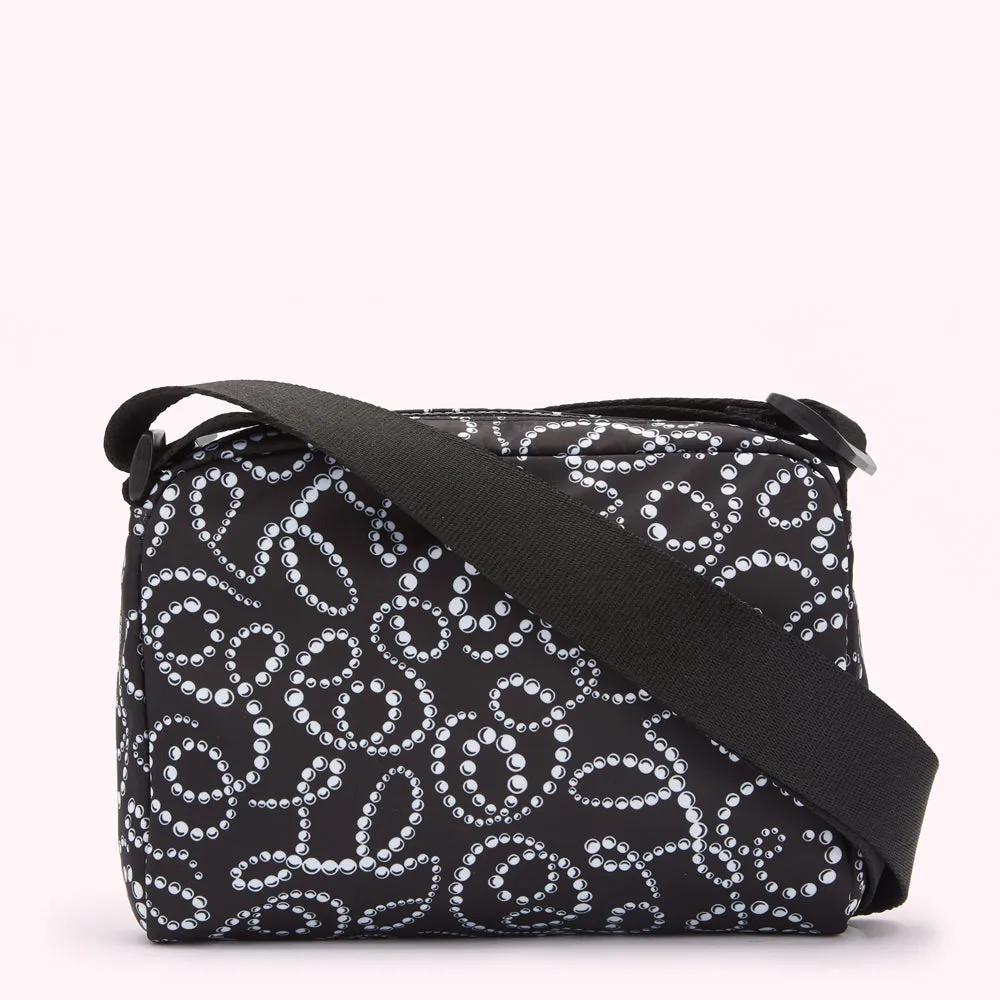 BLACK LULU PEARL BESSIE CROSSBODY BAG