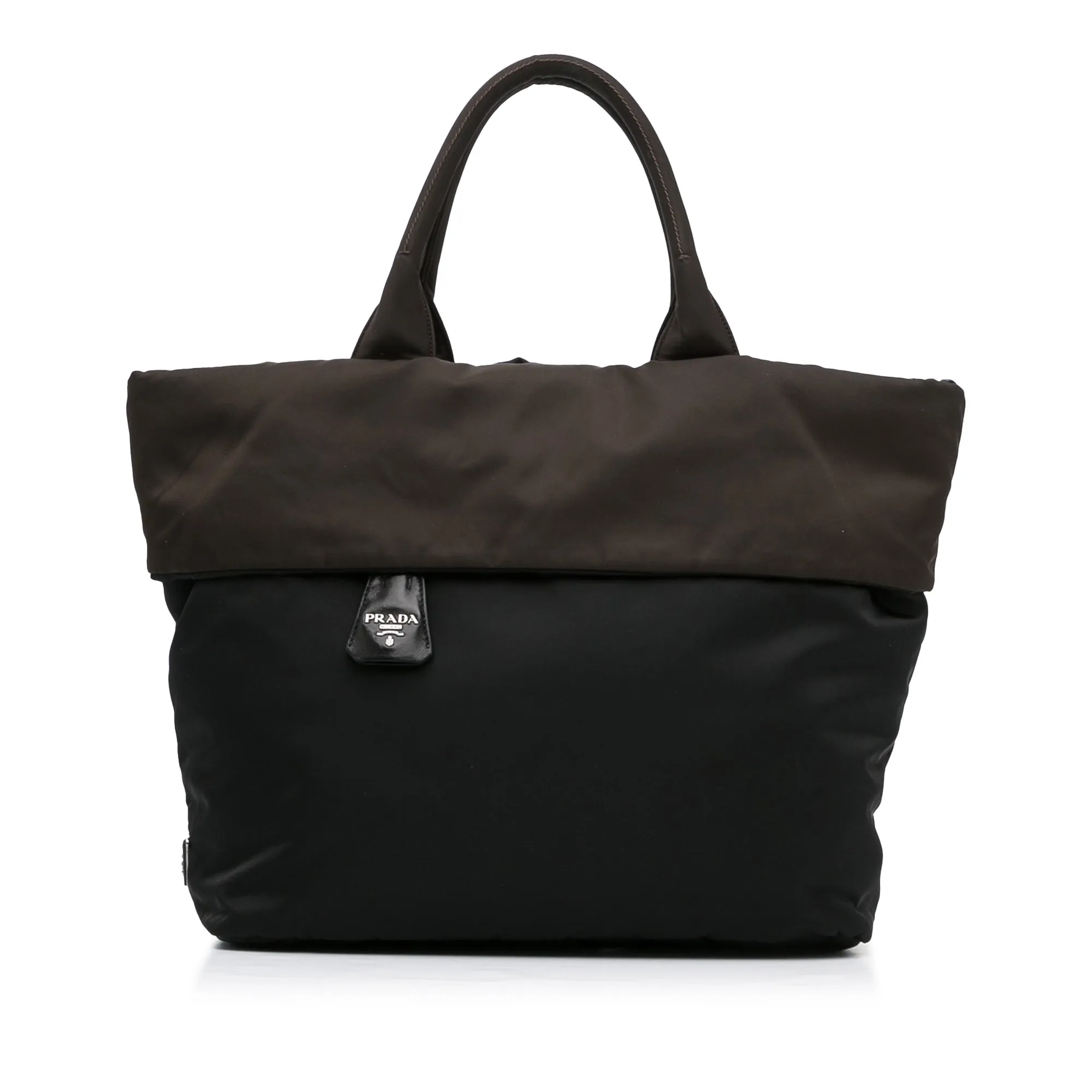 Black Prada Tessuto Reversible Tote