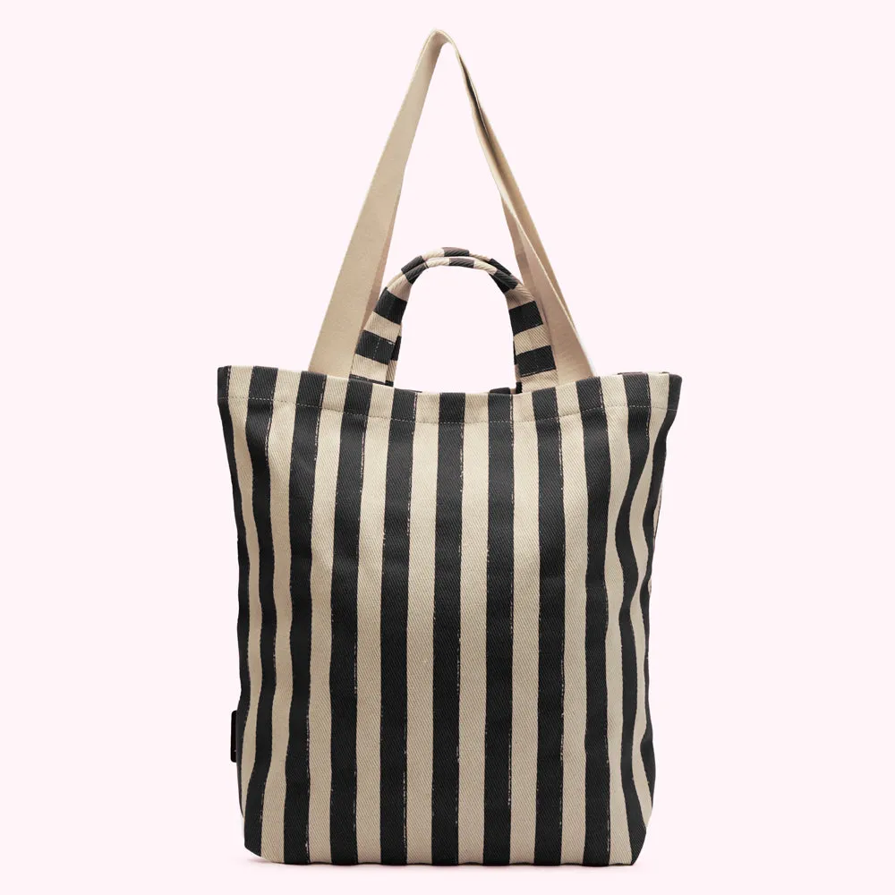 BLACK SLOW DOWN JEAN TOTE