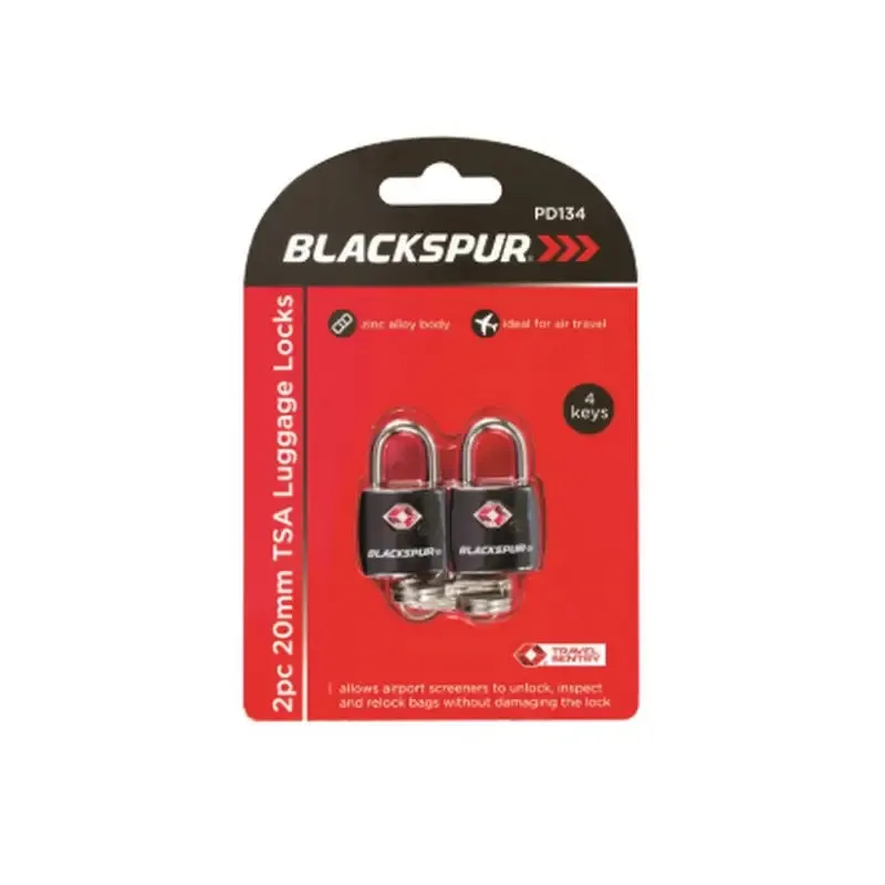 Blackspur TSA Luggage Locks 20mm - 2 Pack