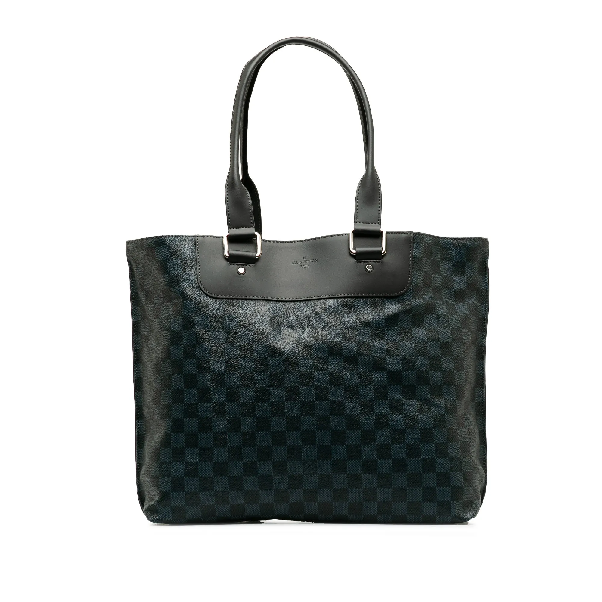 Blue Louis Vuitton Damier Cobalt Cabas Voyage Tote Bag