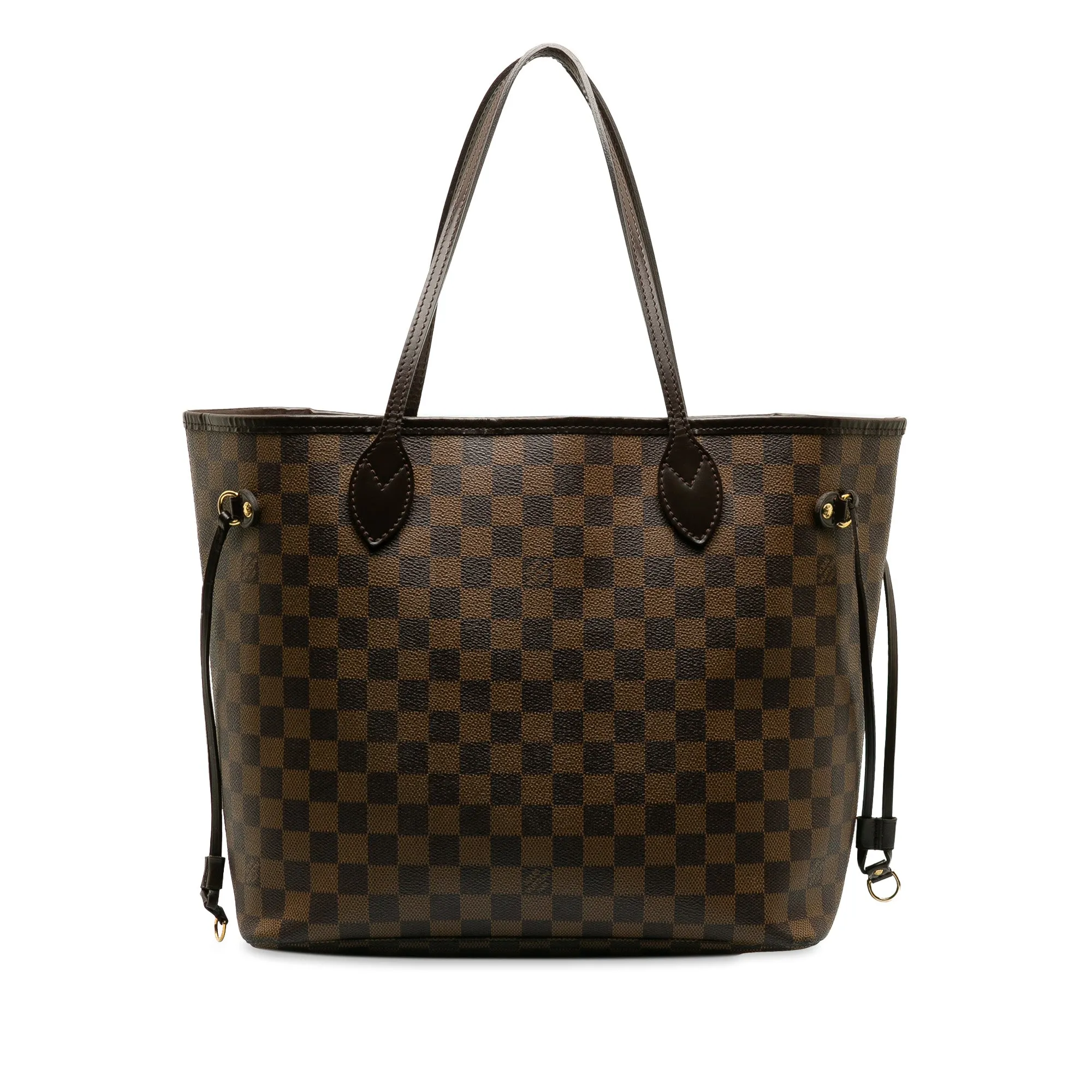 Brown Louis Vuitton Damier Ebene Neverfull MM Tote Bag