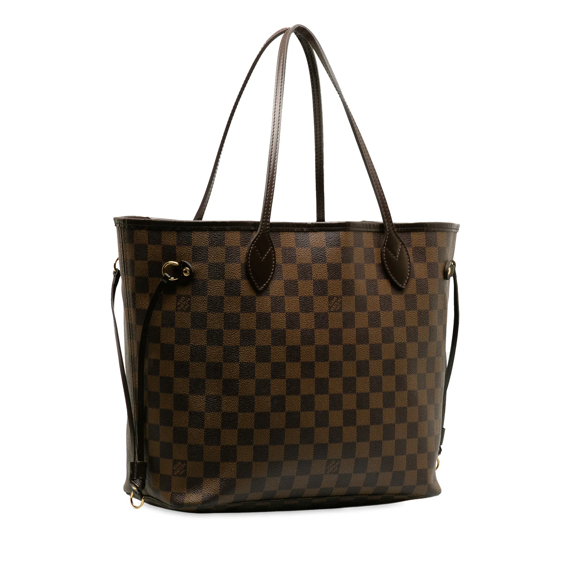 Brown Louis Vuitton Damier Ebene Neverfull MM Tote Bag