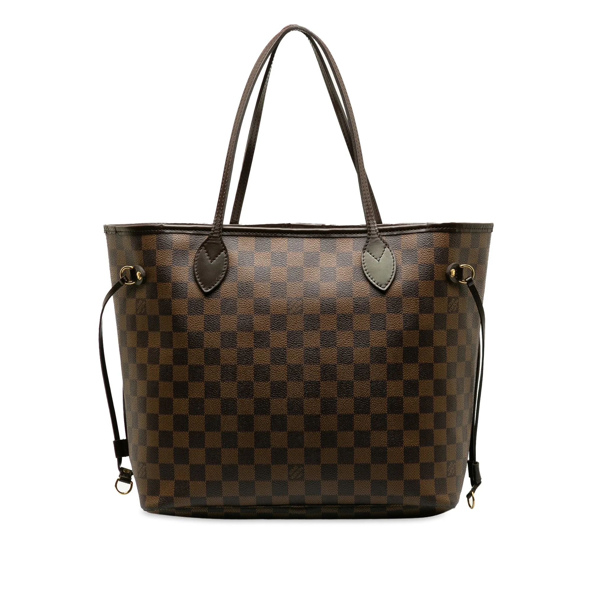 Brown Louis Vuitton Damier Ebene Neverfull MM Tote Bag