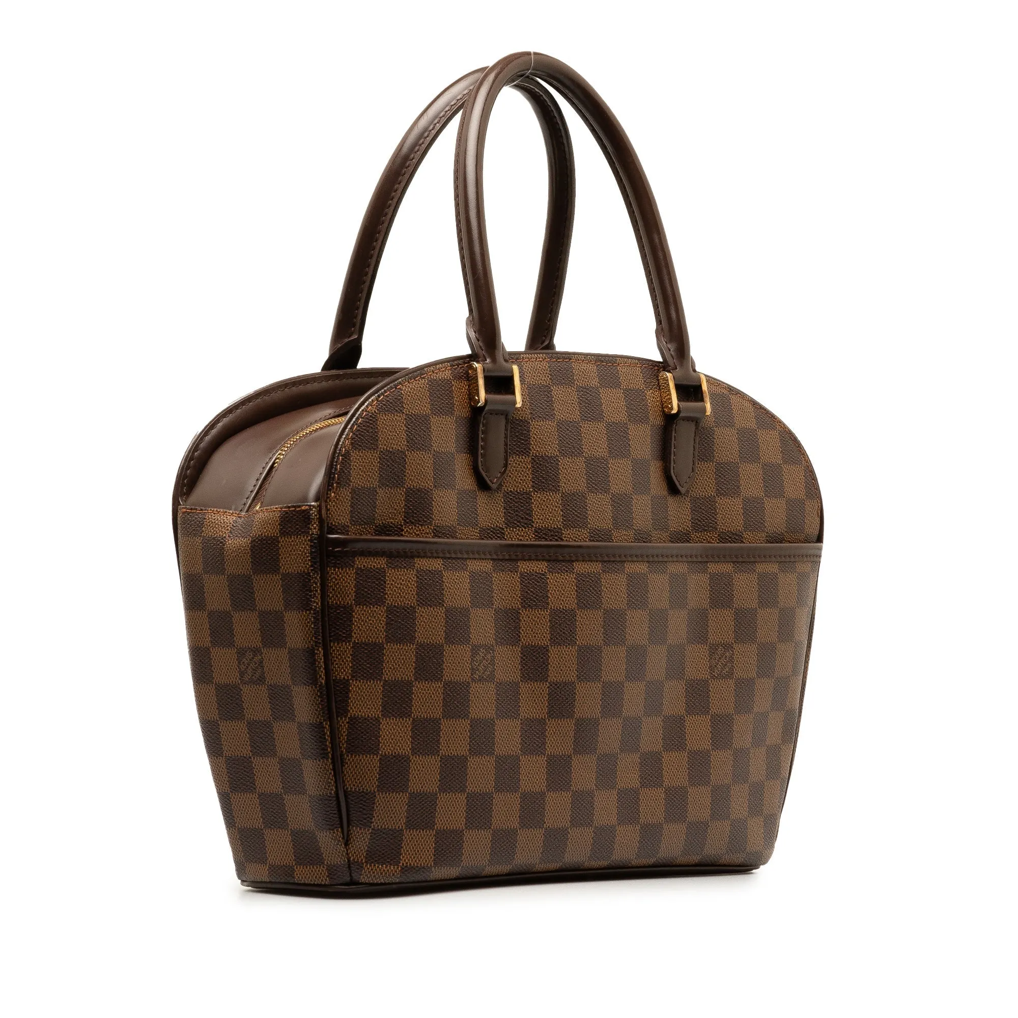 Brown Louis Vuitton Damier Ebene Sarria Horizontal Handbag