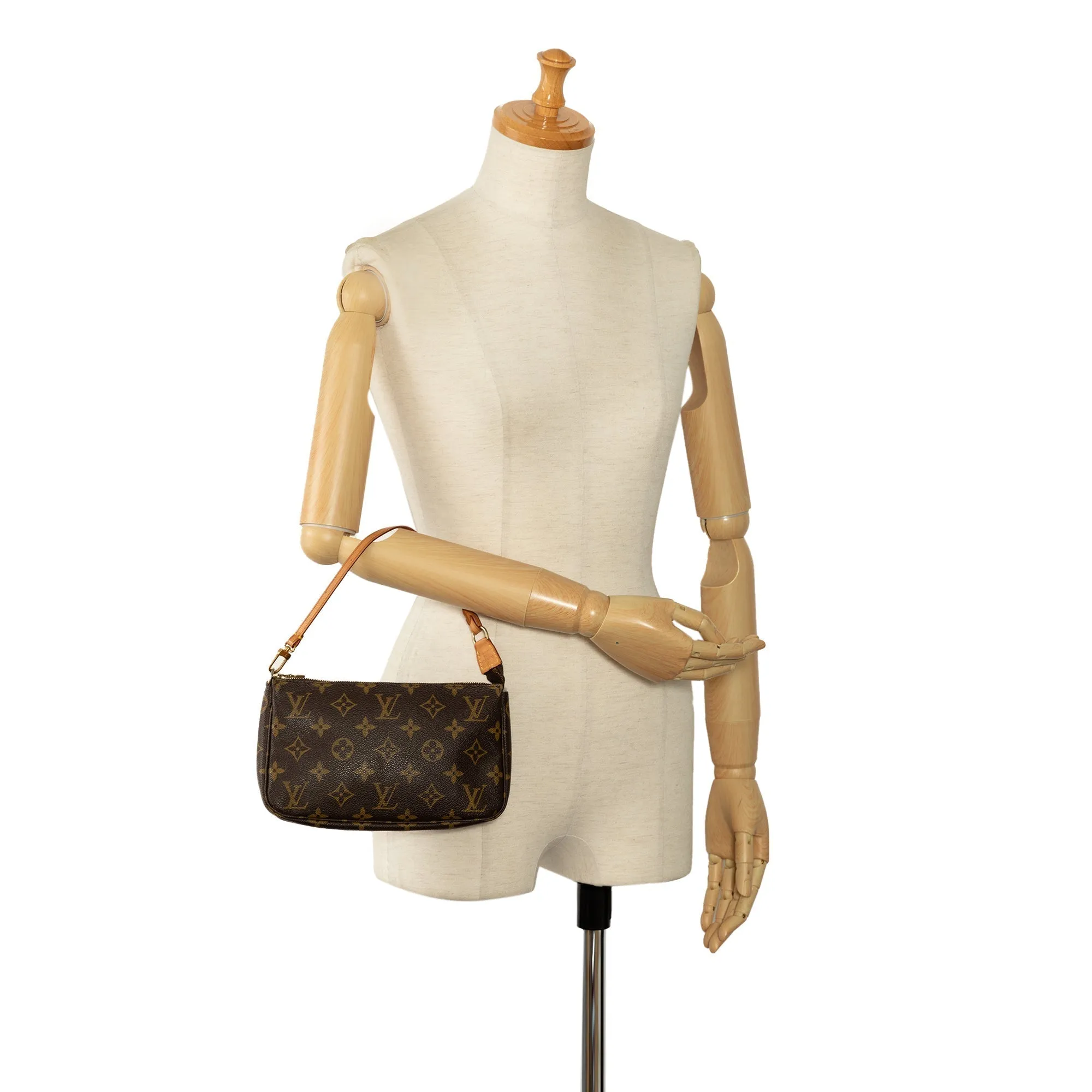 Brown Louis Vuitton Monogram Pochette Accessoires Shoulder Bag