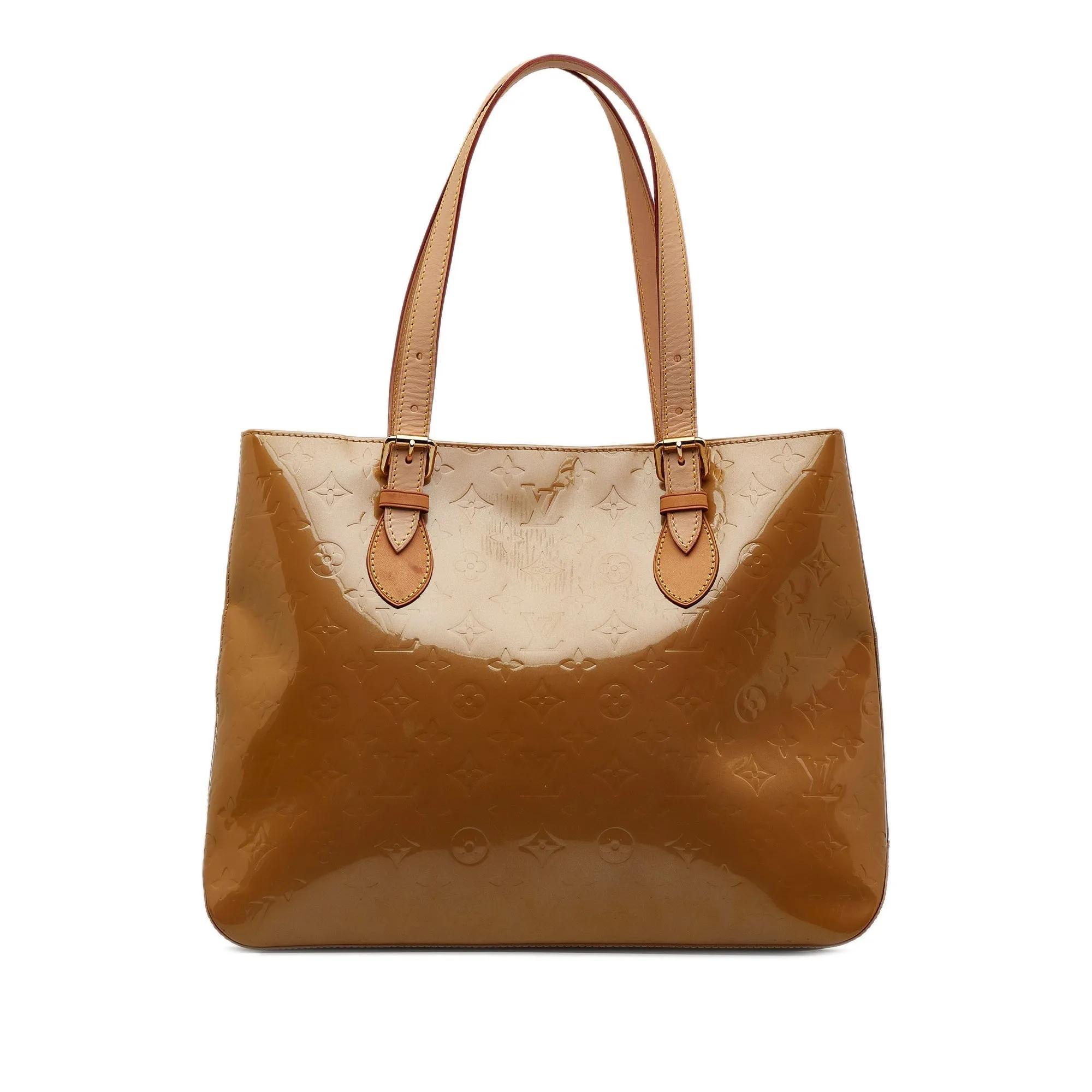 Brown Louis Vuitton Monogram Vernis Brentwood Tote Bag