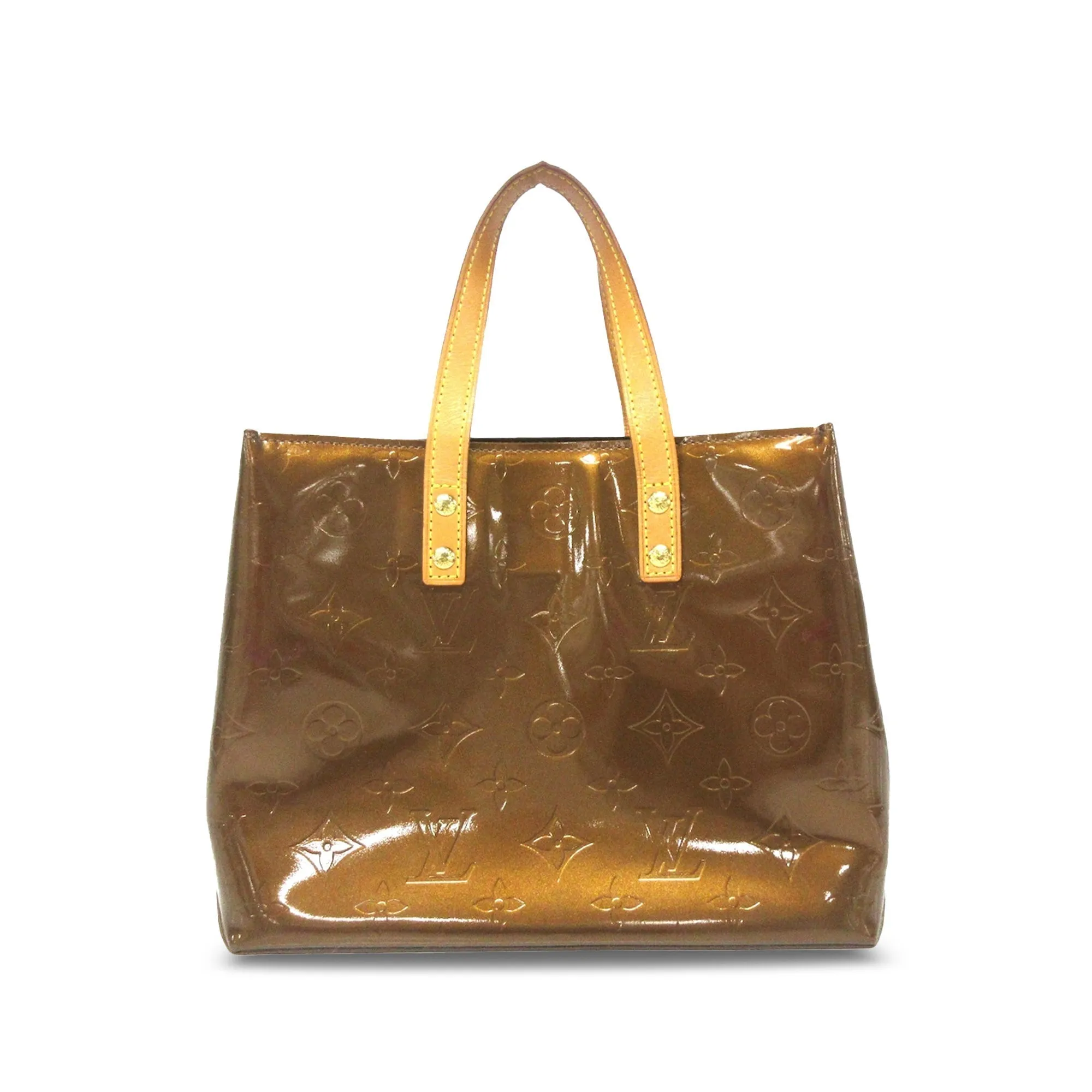 Brown Louis Vuitton Monogram Vernis Reade PM Handbag