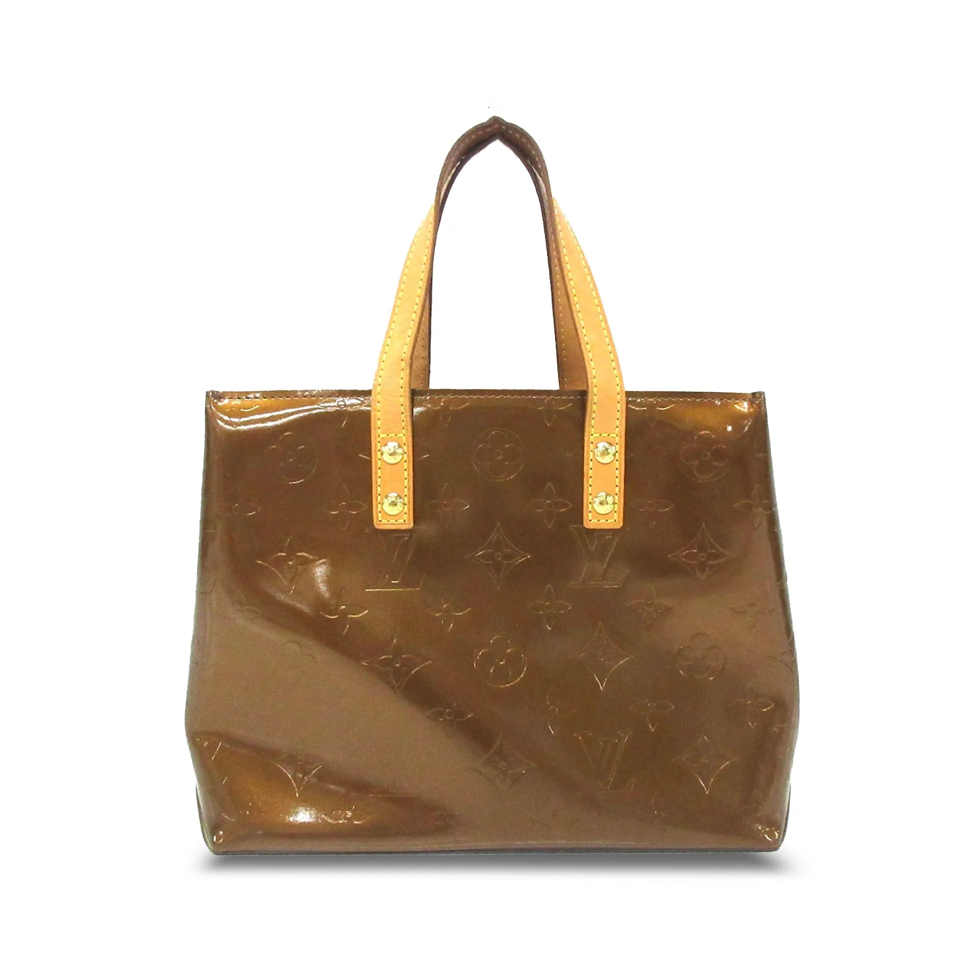 Brown Louis Vuitton Monogram Vernis Reade PM Handbag