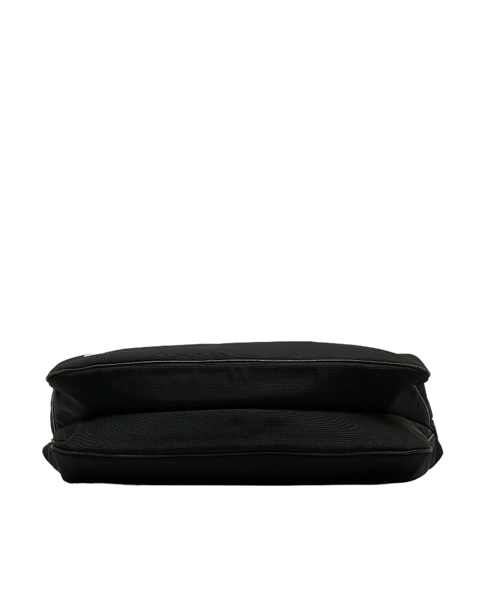 Canvas Web Shoulder Bag in Black