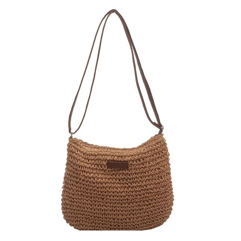 Casual Summer Shoulder Straw Bag