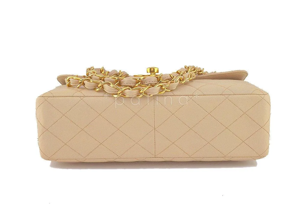 Chanel Beige Vintage Jumbo 2.55 Classic Flap Bag