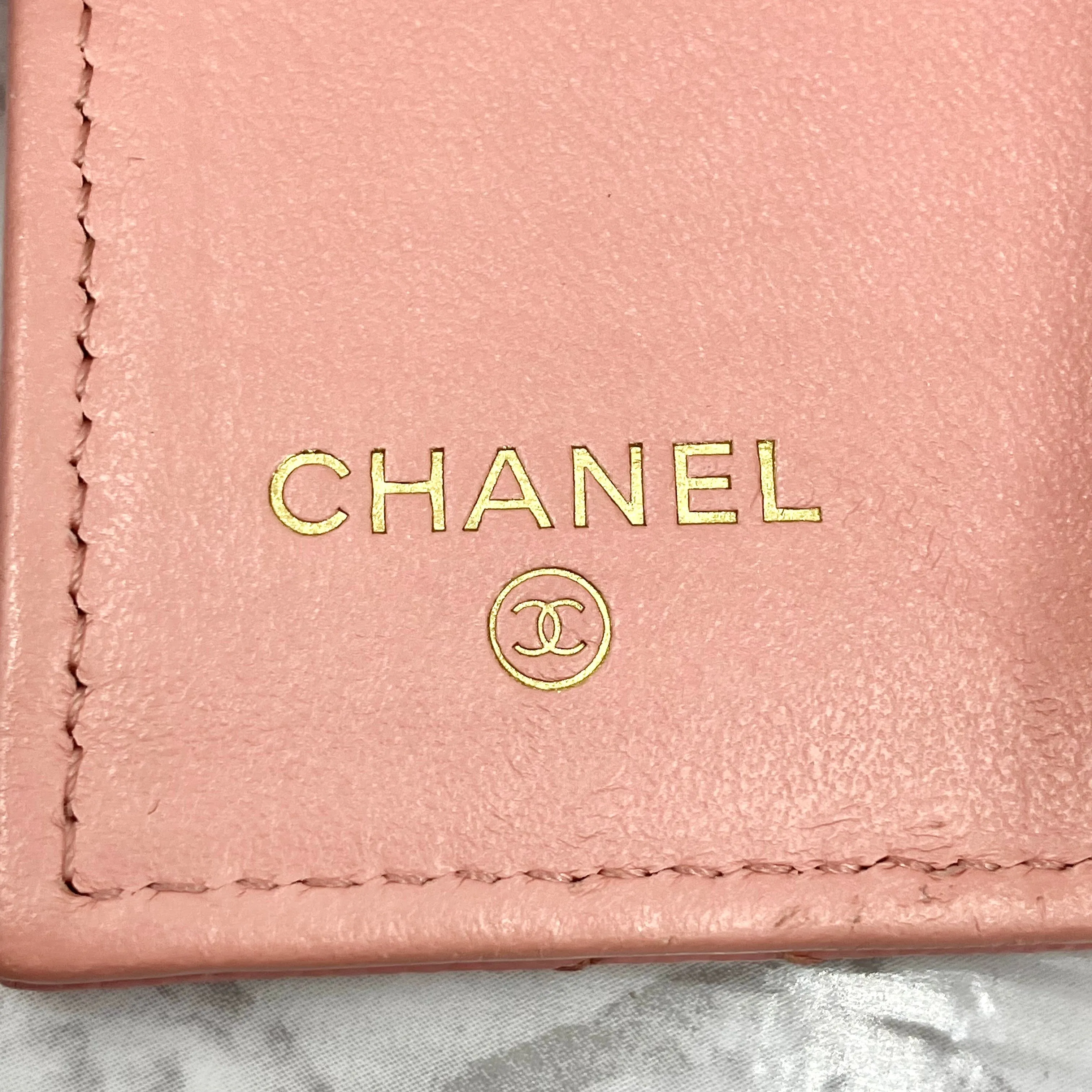 CHANEL Caviar Matelasse Mini Wallet