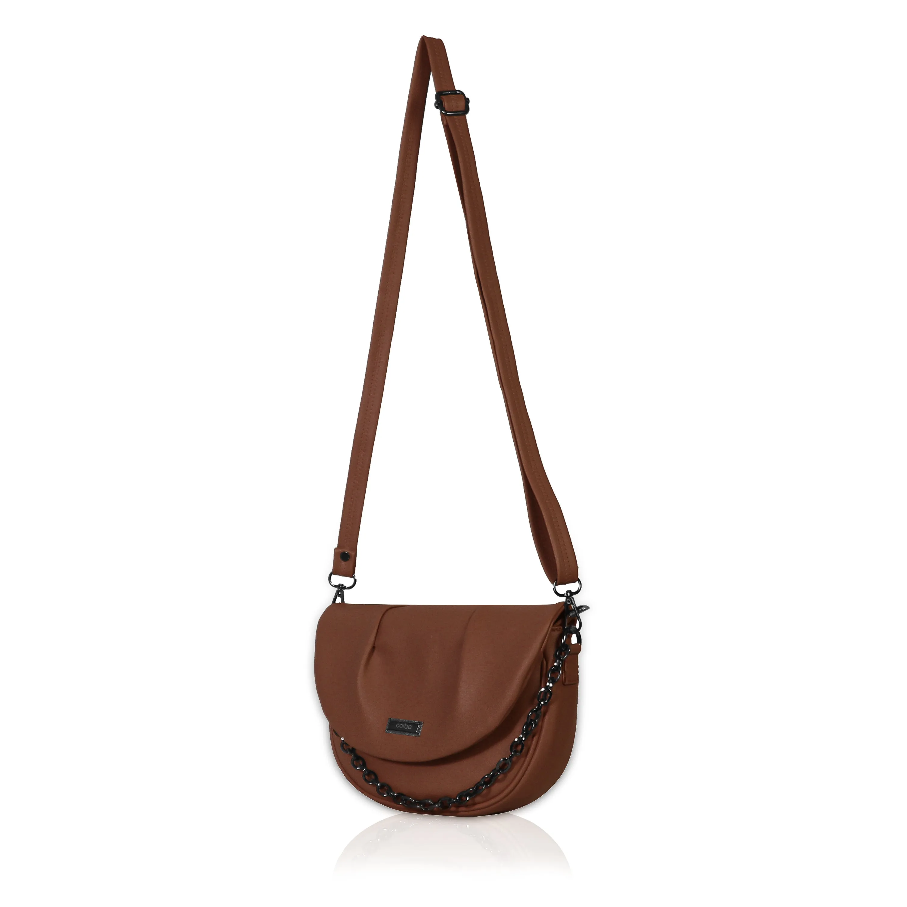 Optimized Title: Corba Womens Stylish Dark Brown Sling Bag - Fashionable & Functional Accessory