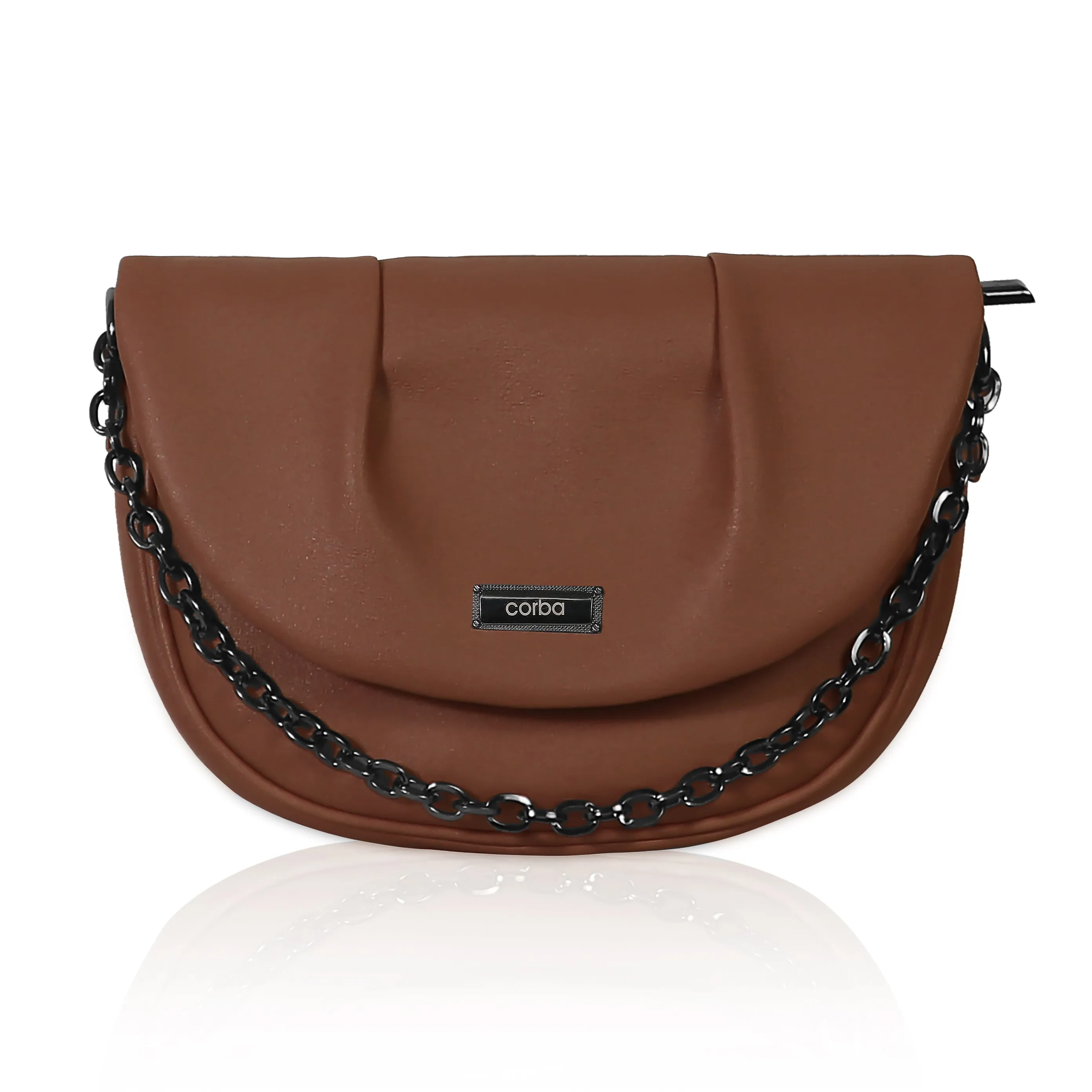 Optimized Title: Corba Womens Stylish Dark Brown Sling Bag - Fashionable & Functional Accessory