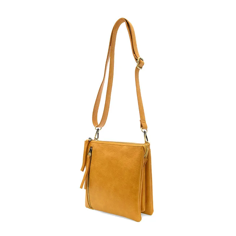 Dawn Multi Pocket Compact Crossbody Bag in Honey