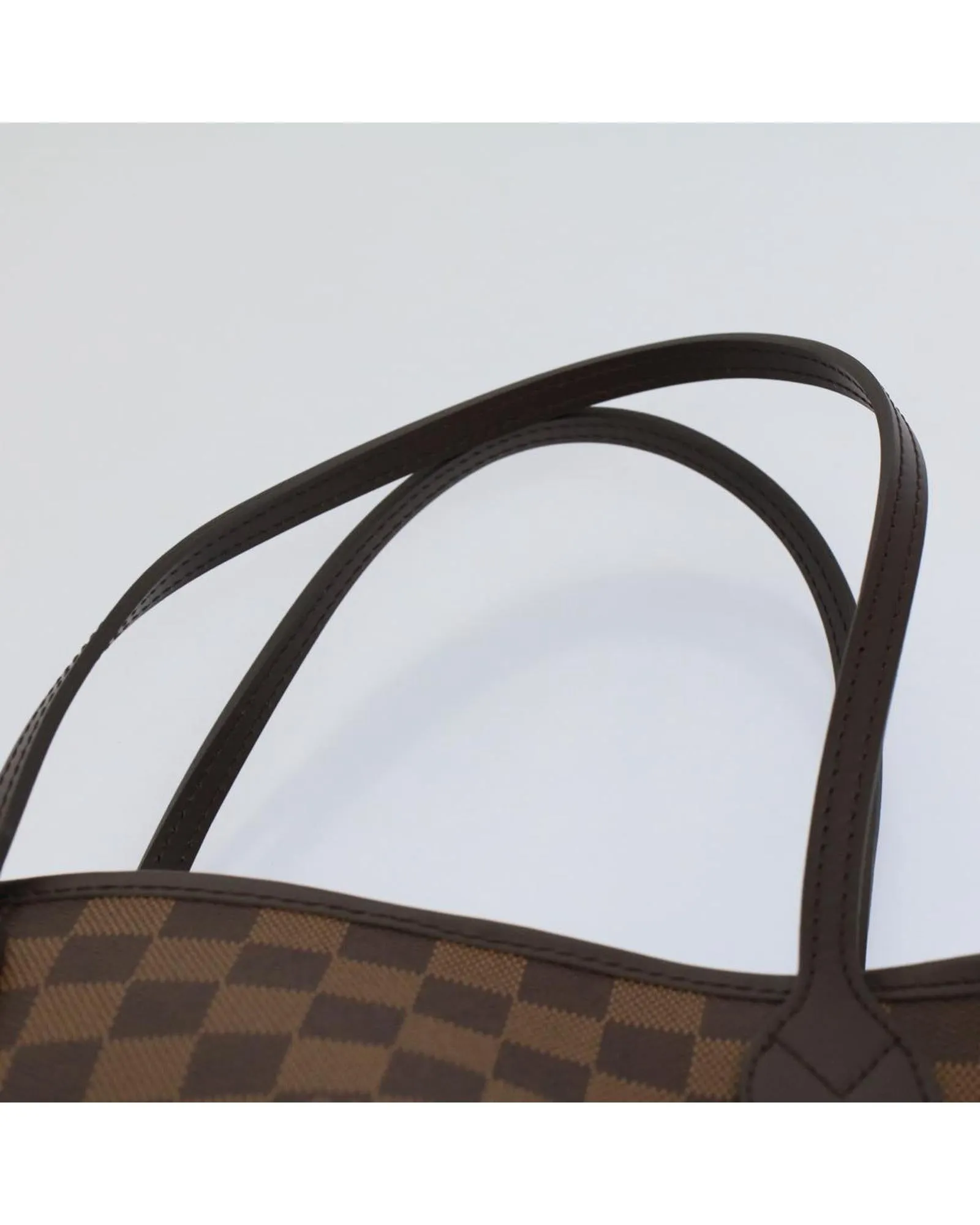 Designer Damier Ebene Tote Bag with Dust Bag and Pouch