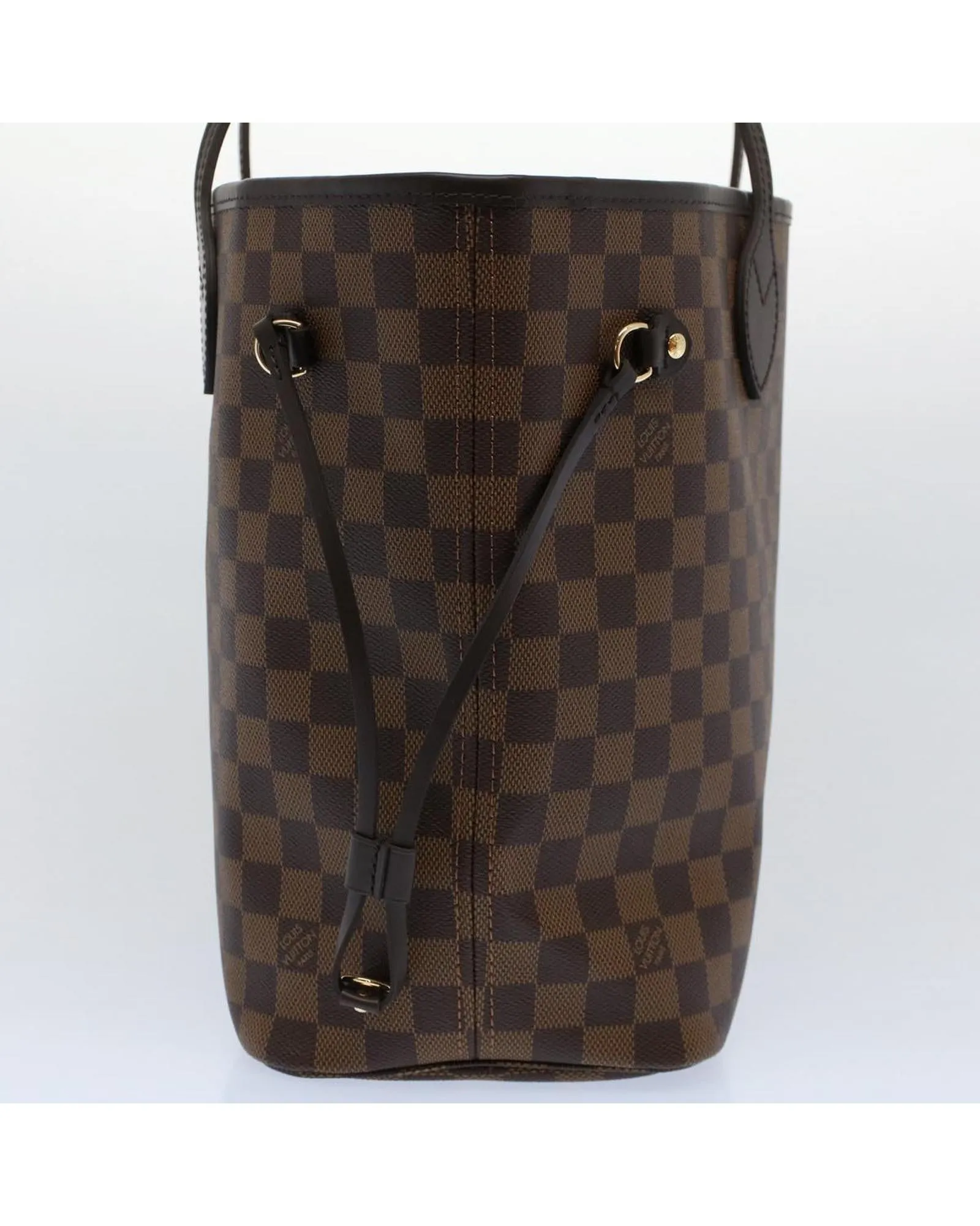 Designer Damier Ebene Tote Bag with Dust Bag and Pouch