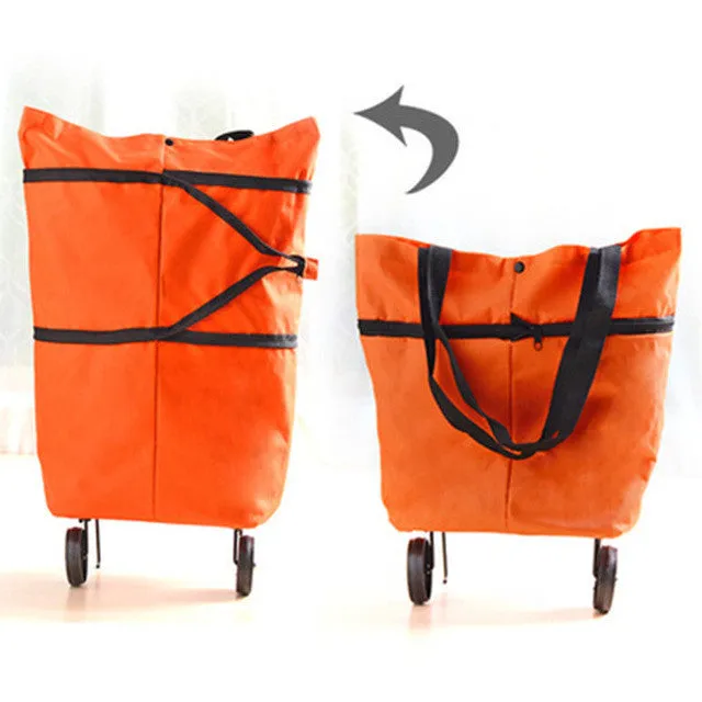 Do Not Miss Folding Shopping Bag Shopping Trolley Bag on Wheels Bags on Wheels Buy Vegetables Shopping Organizers Portable Bag