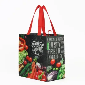 Everyday Medium-Sized Tote Bag in Chalkboard Veggie Print