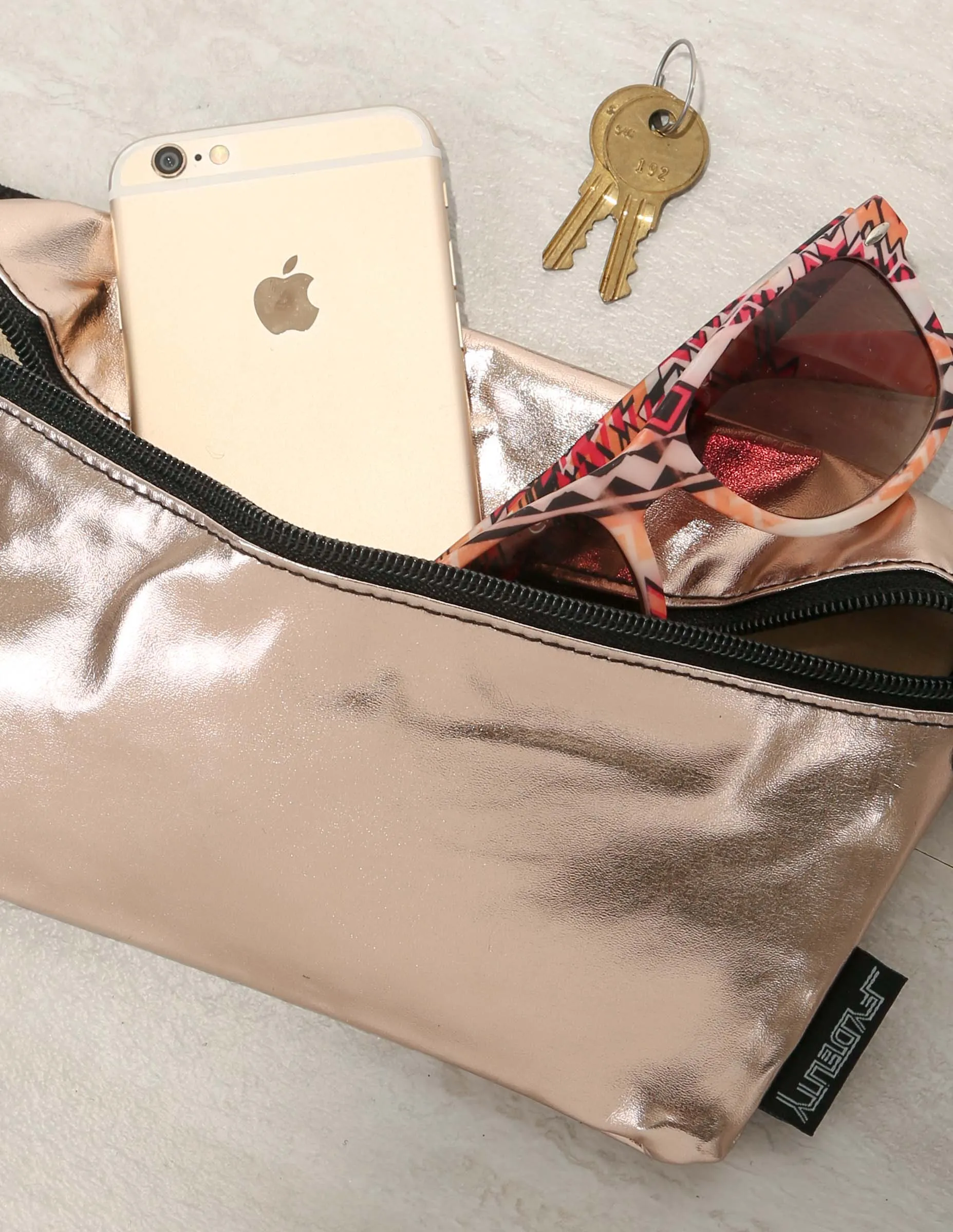 Fanny Pack | Slim |METALLIC Rose Gold