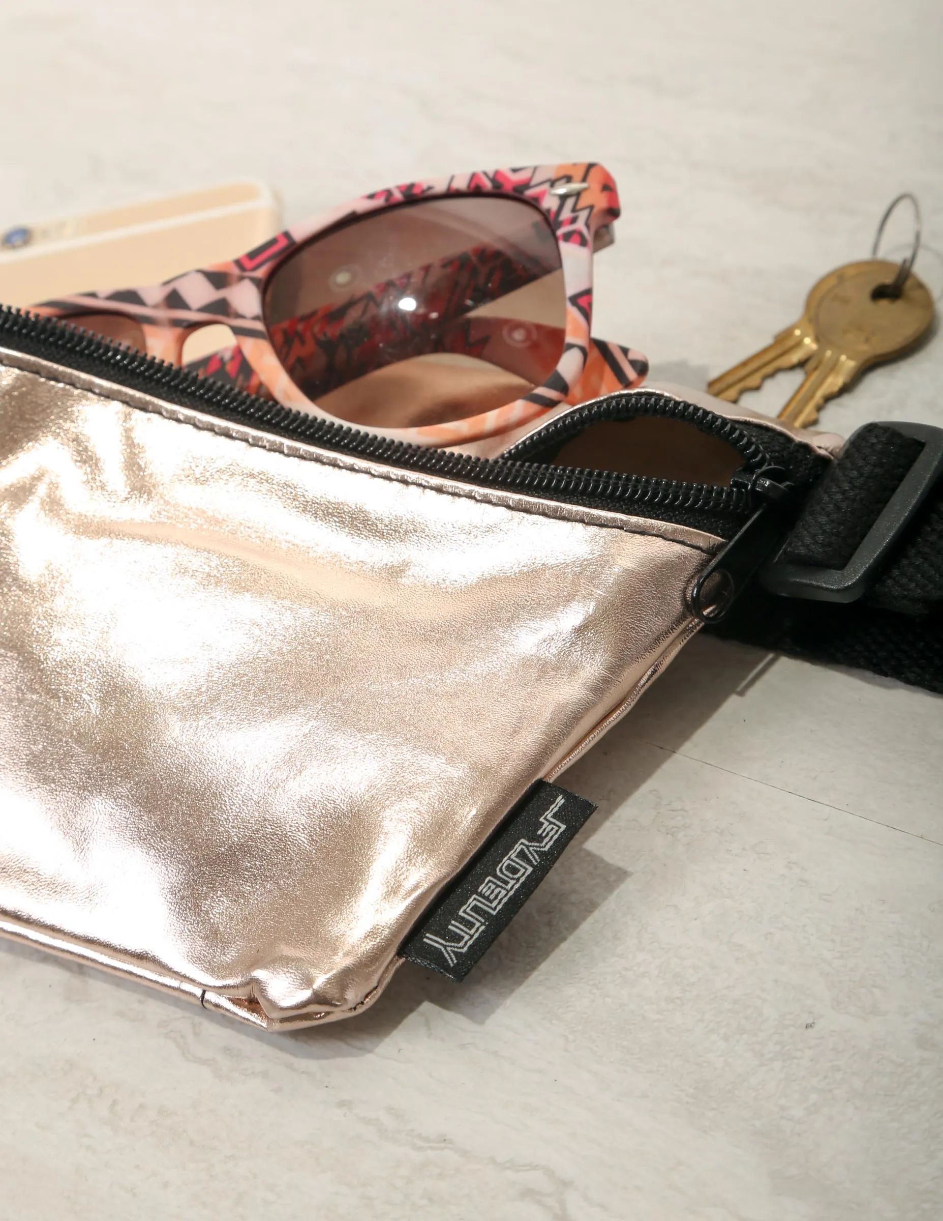 Fanny Pack | Slim |METALLIC Rose Gold