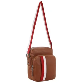 GAP - 17 Vert leather side bag - Tan