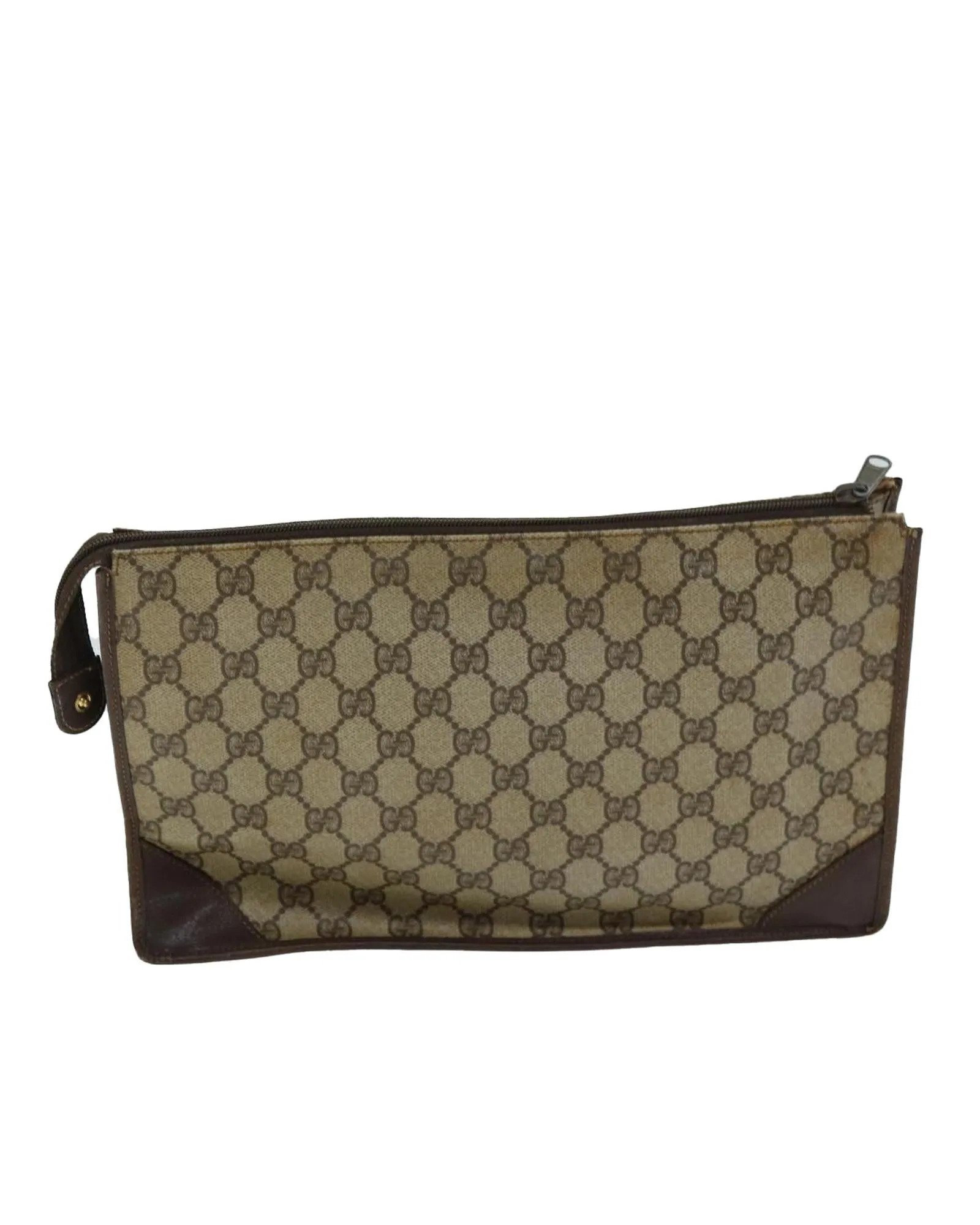 GG Supreme PVC Leather Clutch Bag