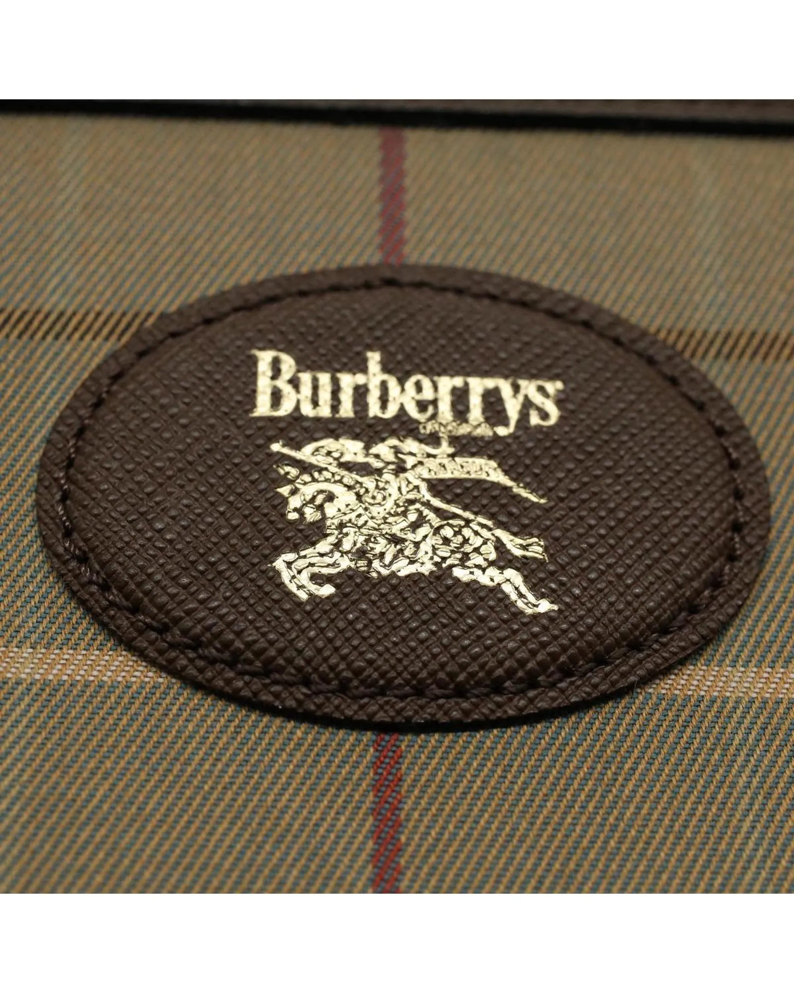 Green Nylon Check Clutch Bag - Authentic Burberrys