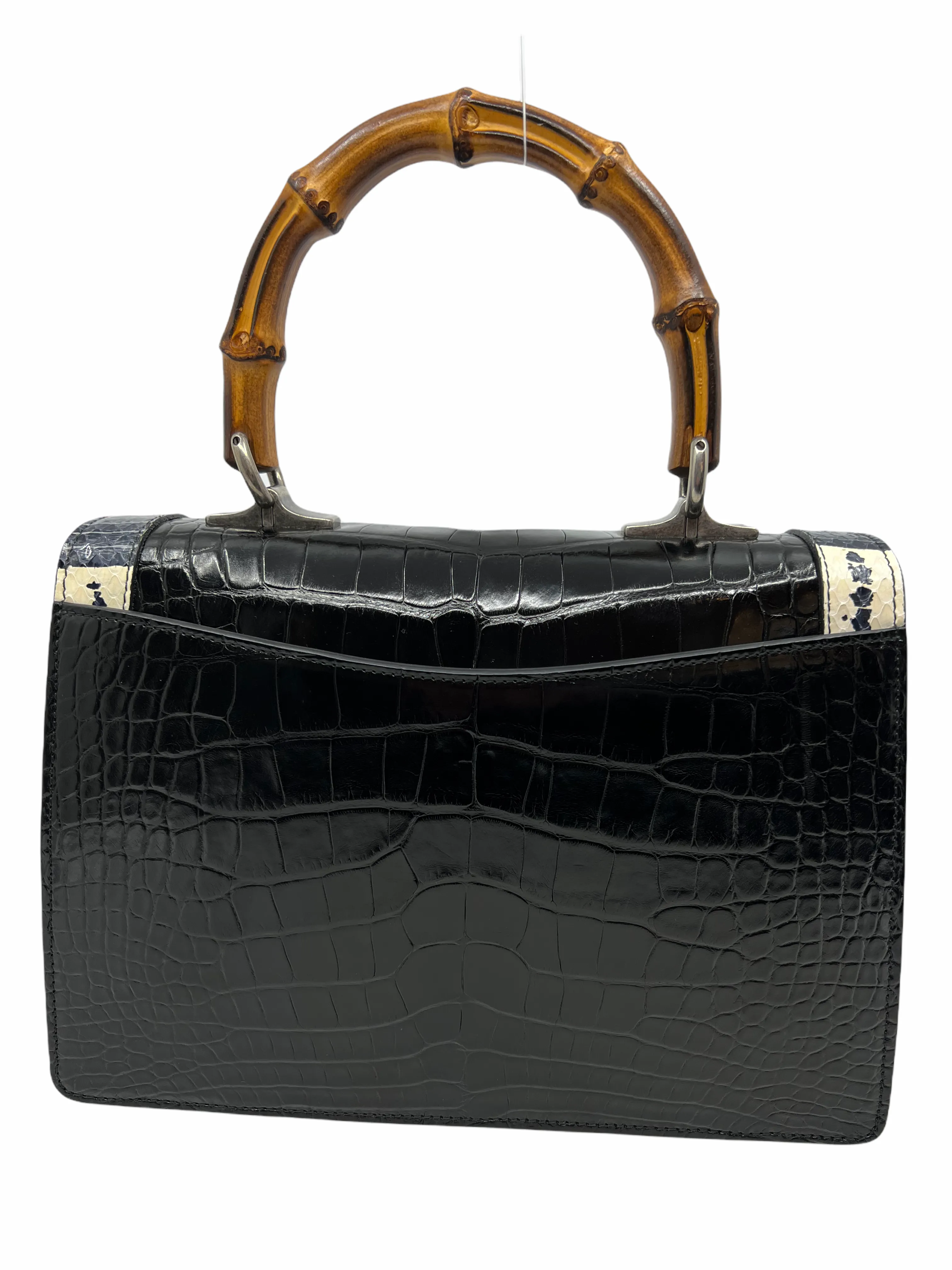 Gucci Alligator Small Lilith Top Handle Bag with Shoulder Strap