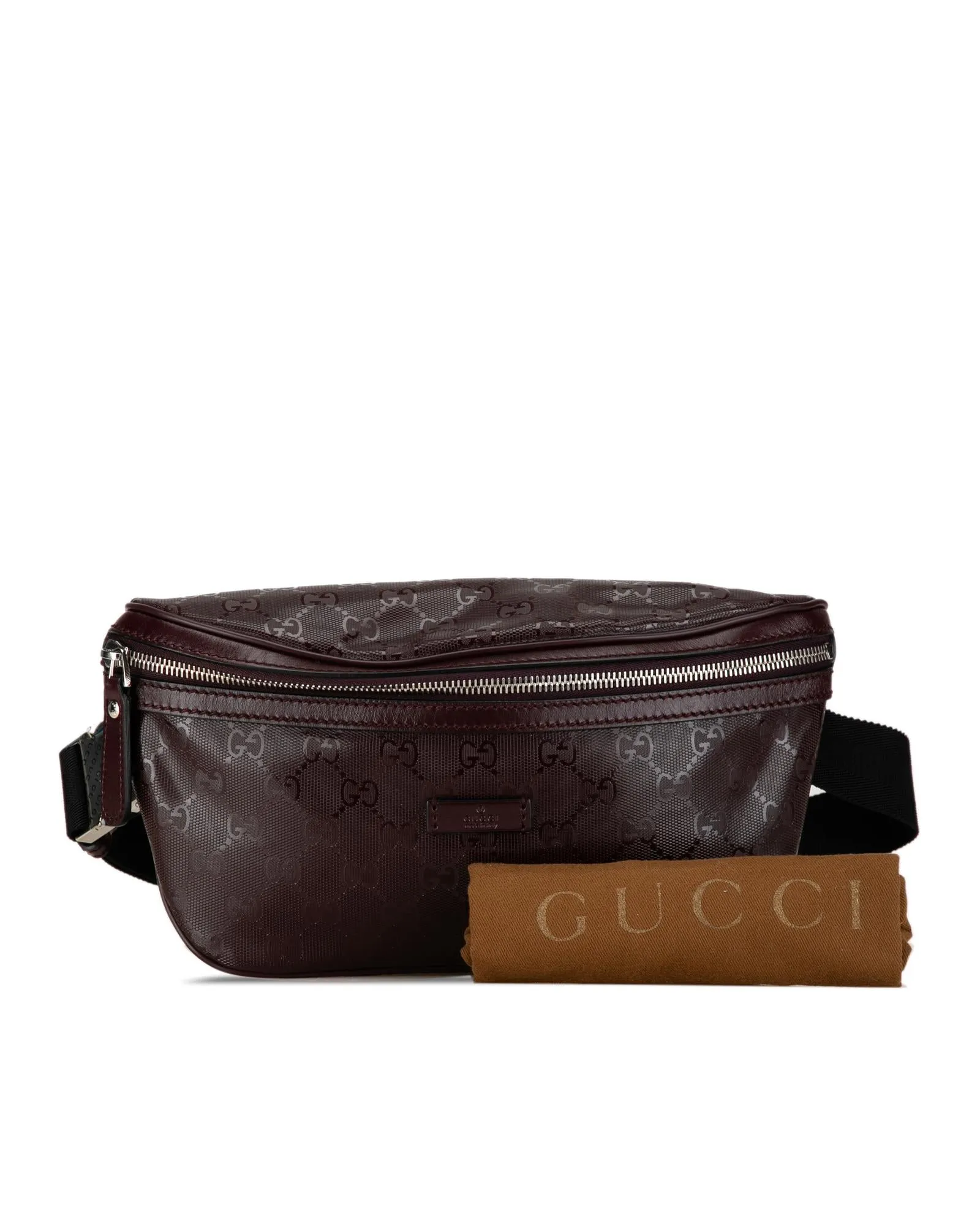 Gucci GG Supreme Canvas Belt Bag - Burgundy