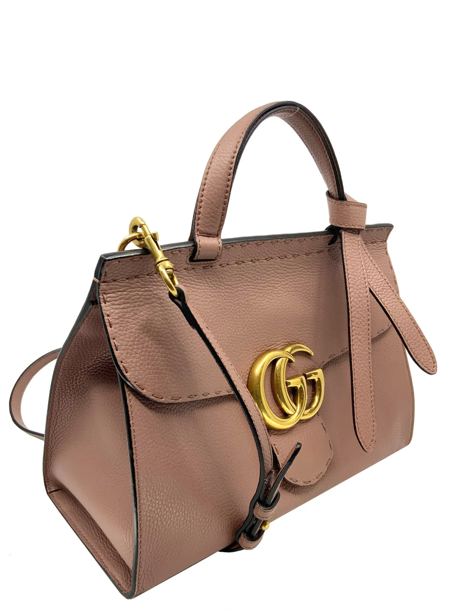 Gucci Small GG Marmont Top Handle Bag