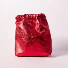 Harpers Emporium Metallic Red Gathered Bag