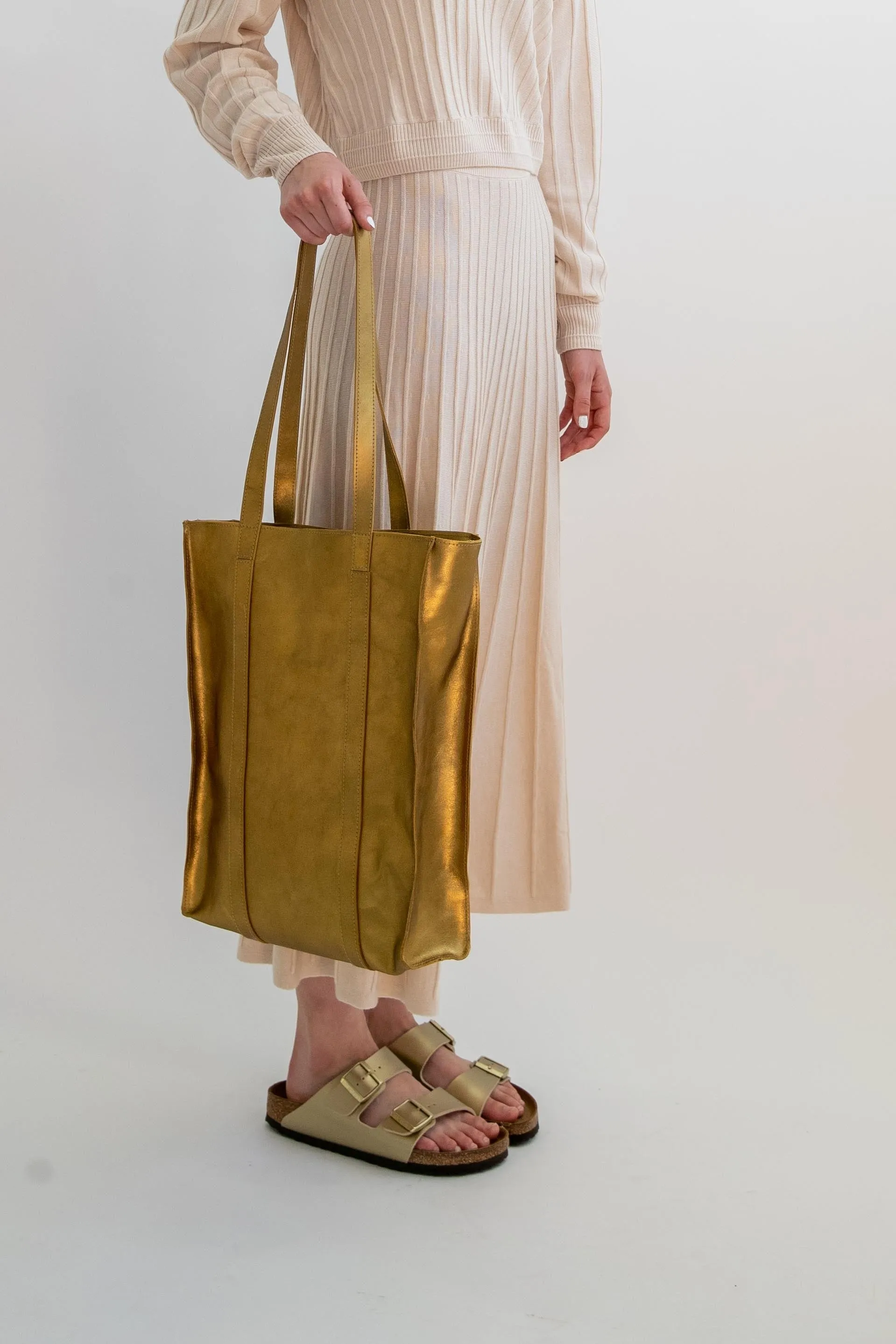 Harpers Emporium Never Full Tote in Old Gold