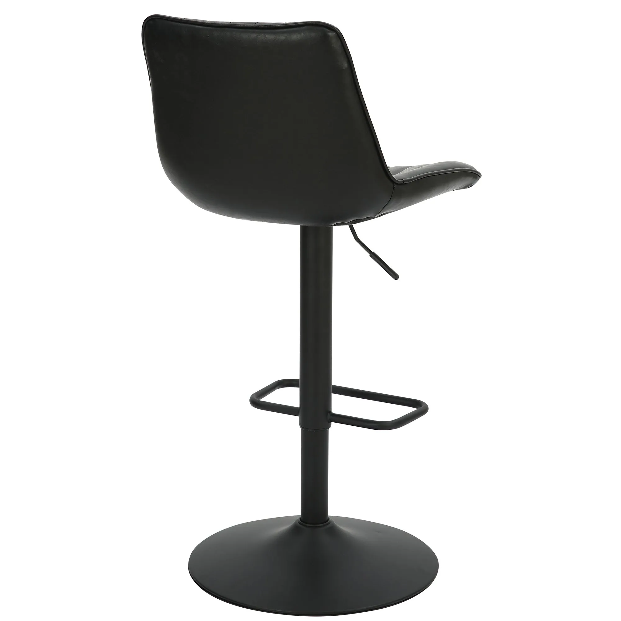 Height Adjustable Bar Stools | Set of 2 | Kosi Black