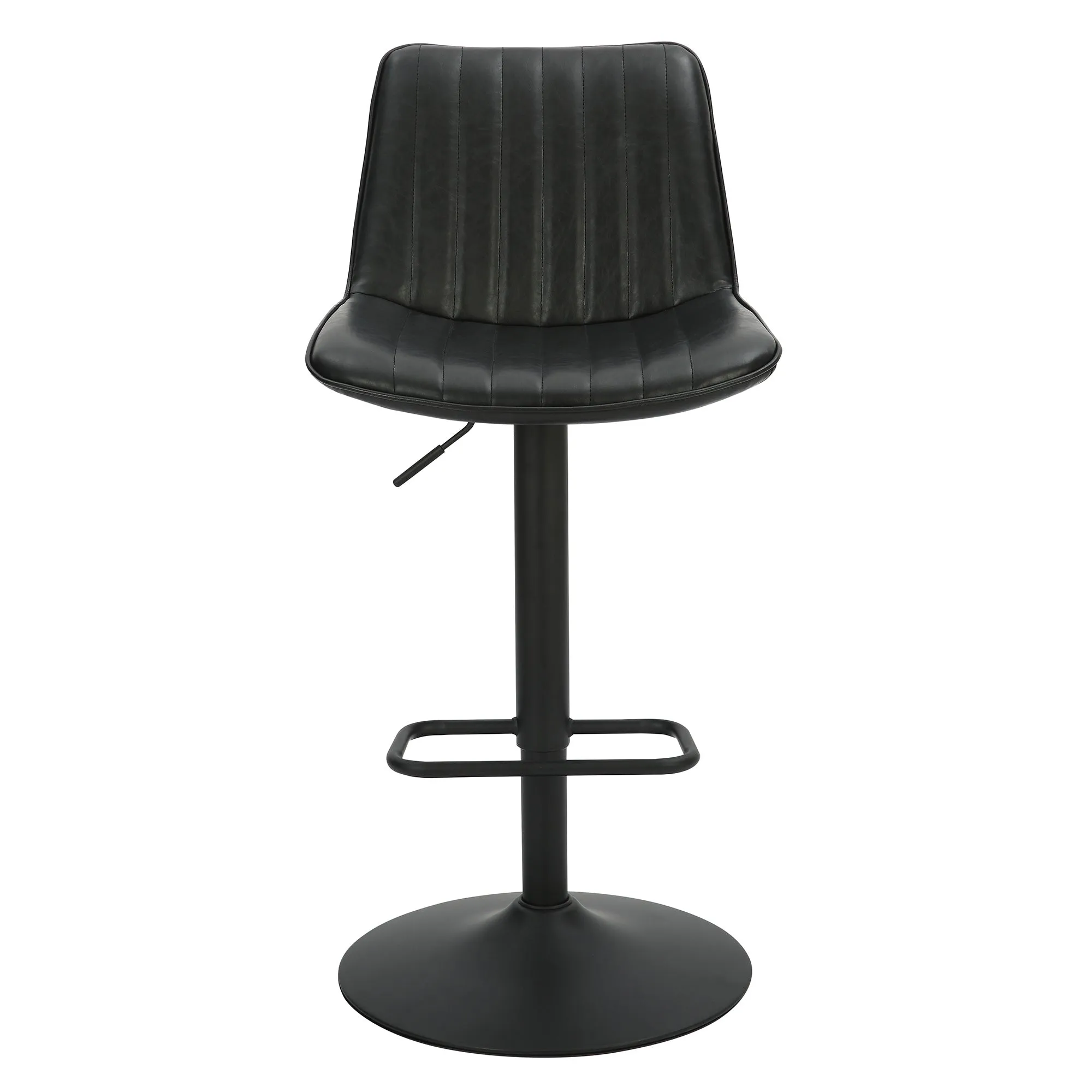 Height Adjustable Bar Stools | Set of 2 | Kosi Black