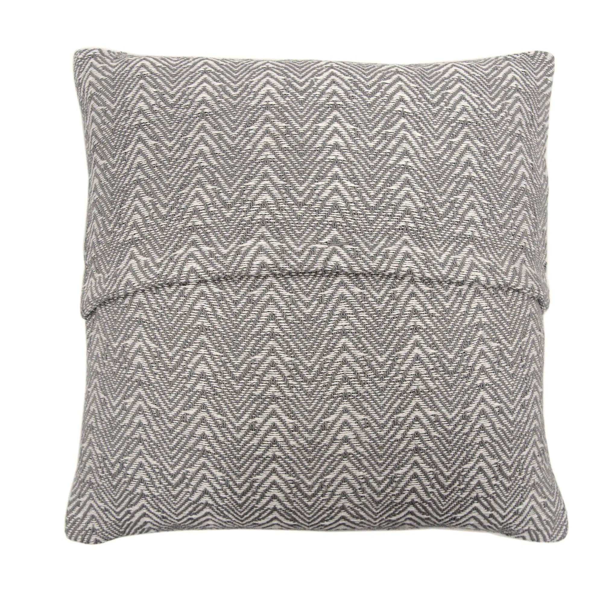 Herringbone Cushion by Appletree Loft in Silver 43 x 43cm