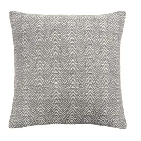 Herringbone Cushion by Appletree Loft in Silver 43 x 43cm