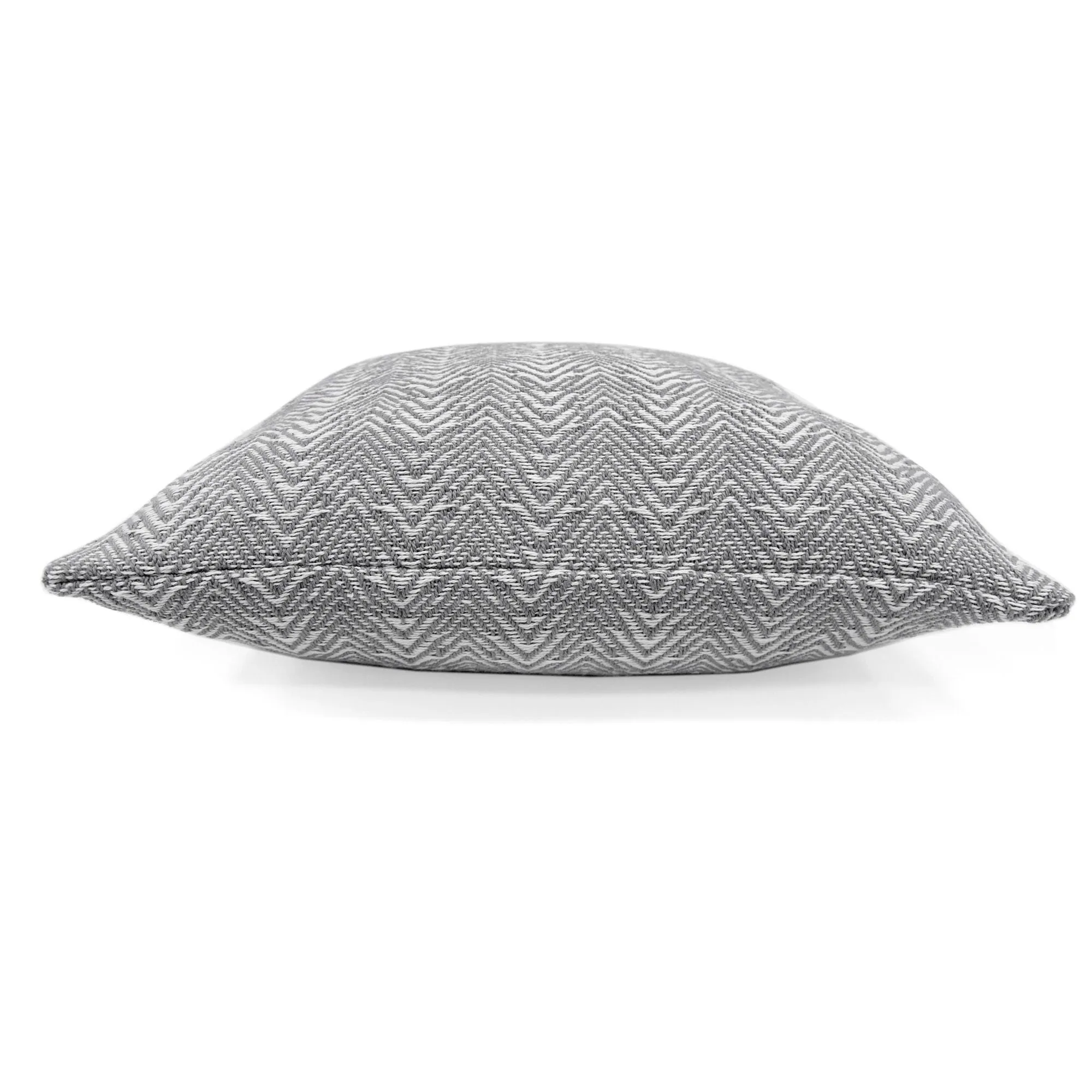 Herringbone Cushion by Appletree Loft in Silver 43 x 43cm