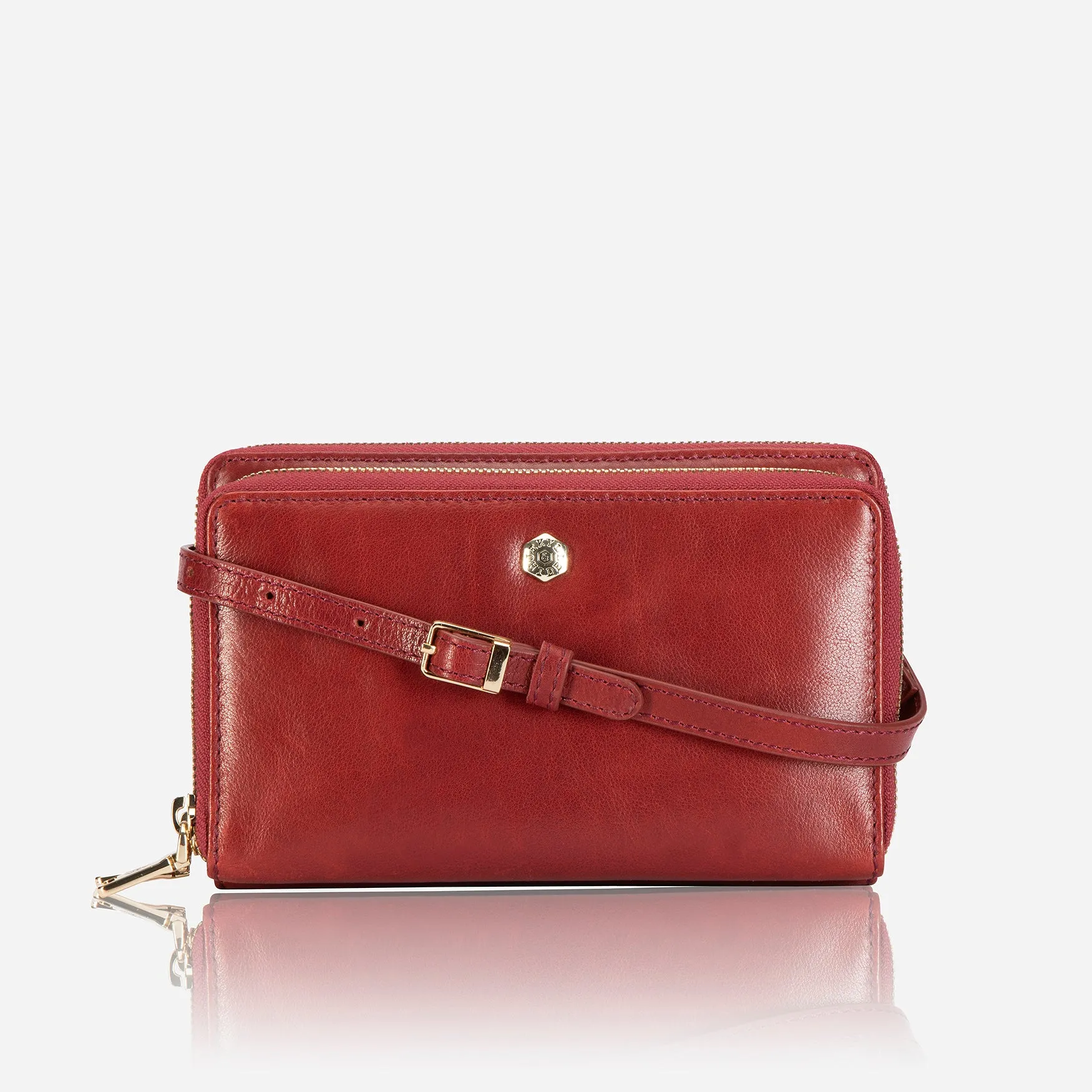 Jekyll & Hide Zulu Ladies Travel Purse, Red