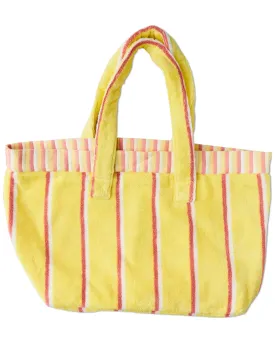 Kip & Co Pina Colada Stripe Terry Oversized Beach Bag