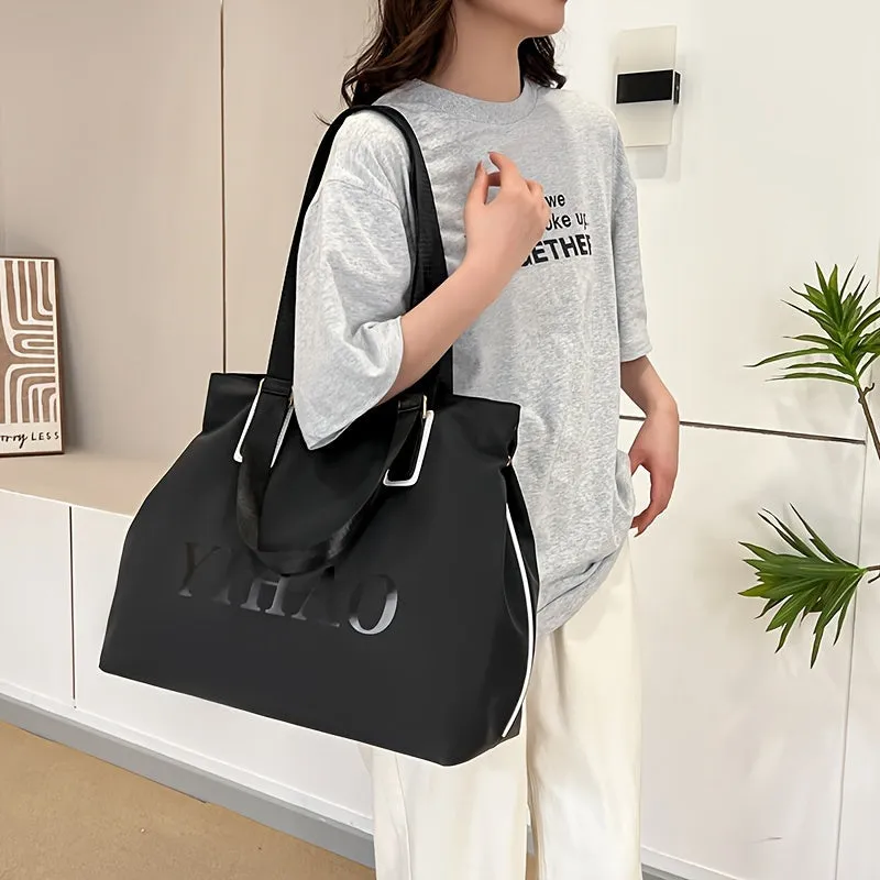 Korean Version Of Ins Large Capacity Waterproof Nylon Bag, Portable Travel Casual Handbag, Fashionable And Versatile Shoulder Bag